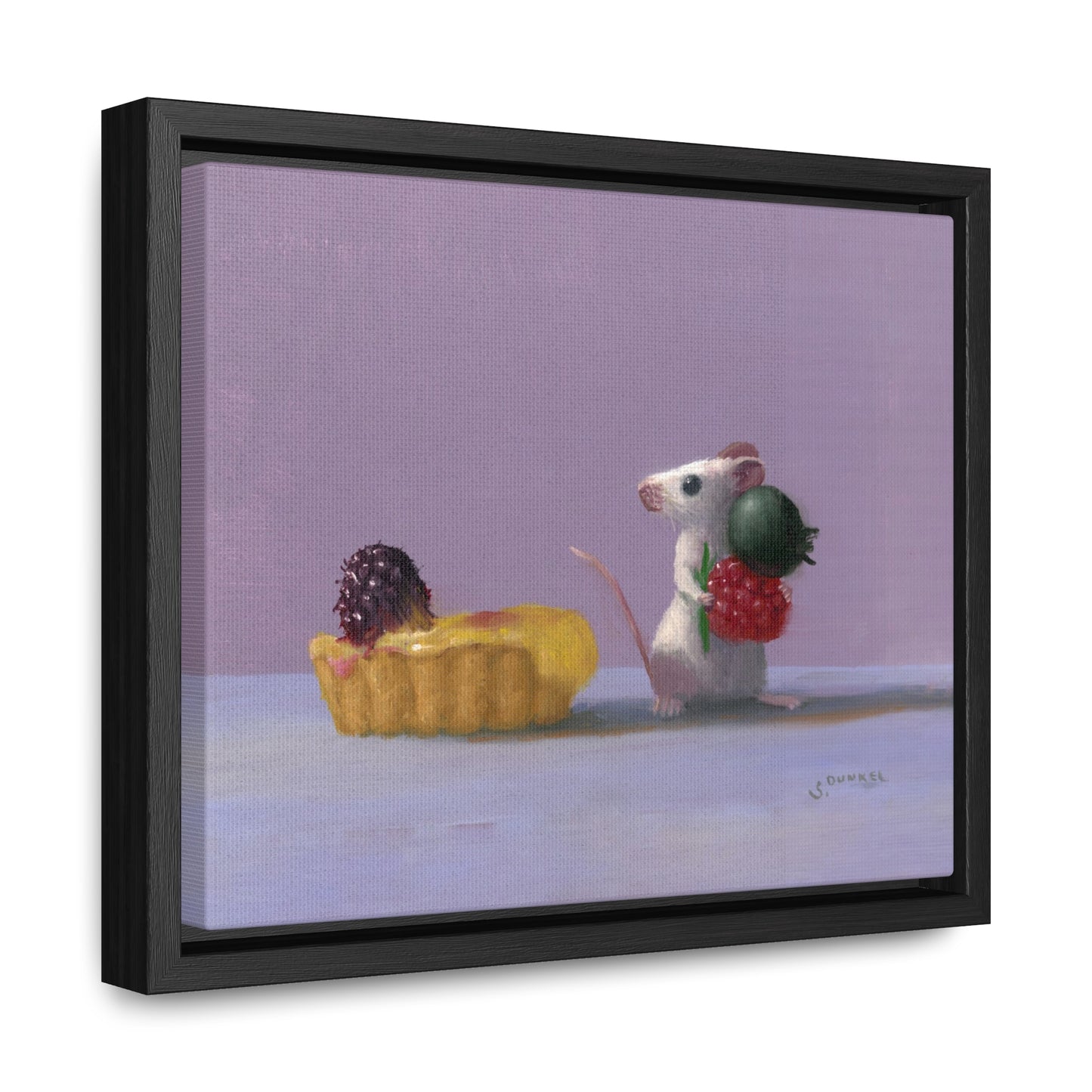 Stuart Dunkel: "Tart Shopping" - Framed Canvas Reproduction