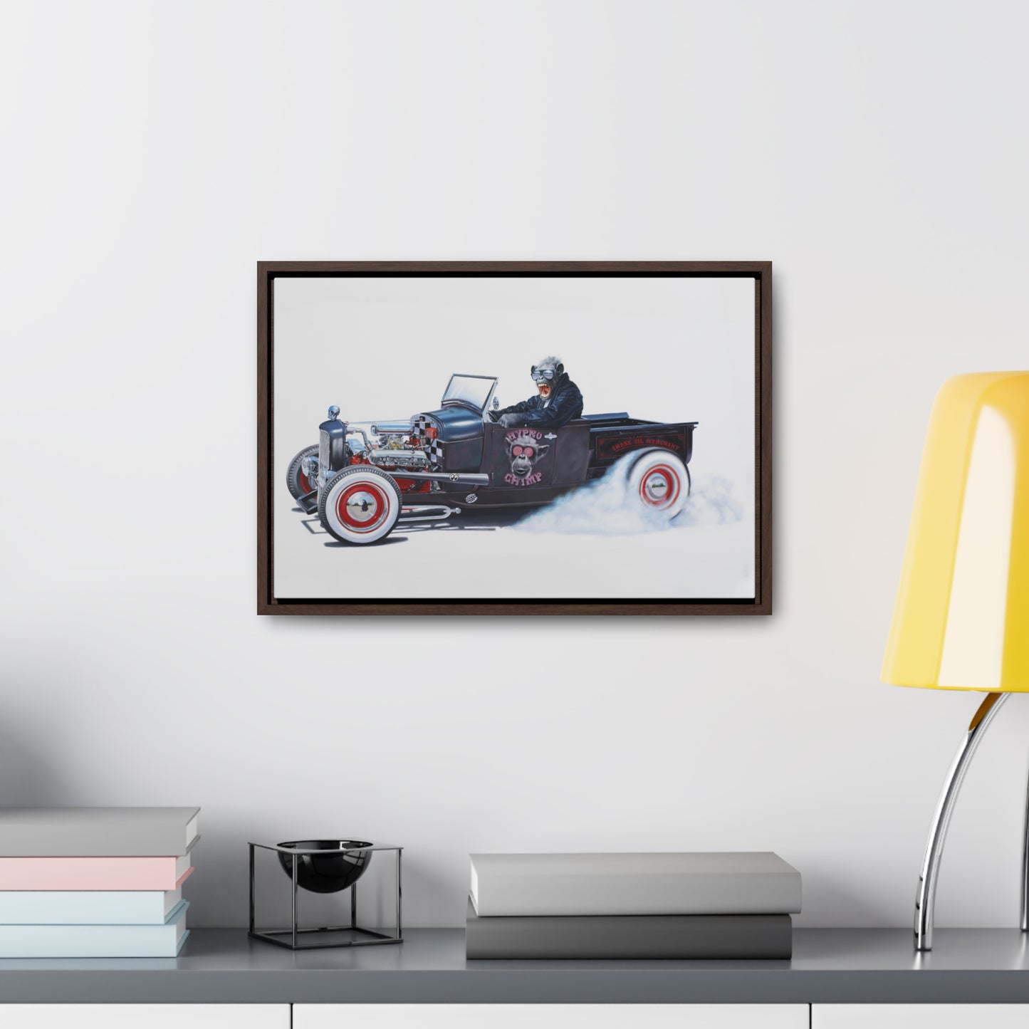 Tony South: "Still Smokin'" - Framed Canvas Reproduction