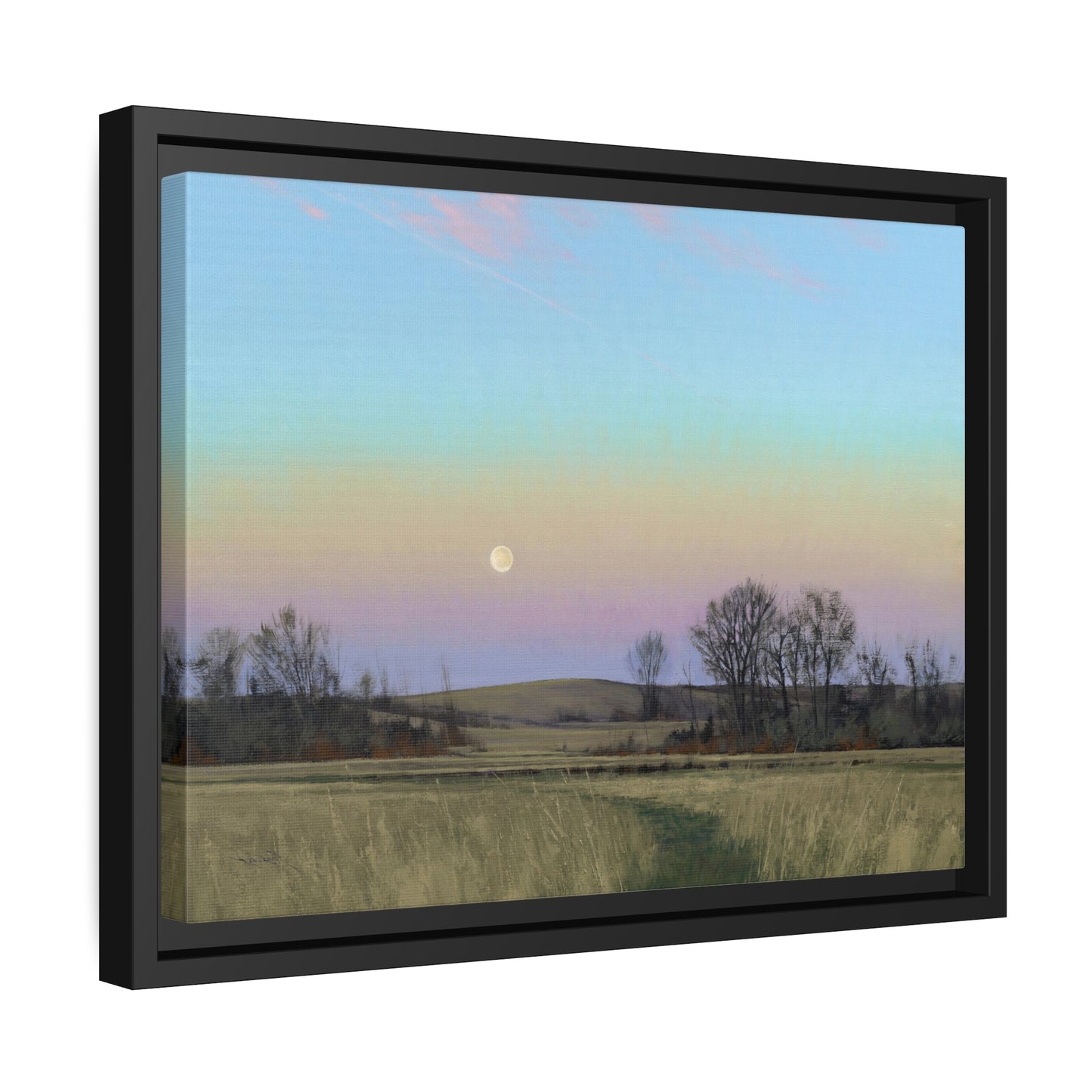 Ben Bauer: "Minnesota Glacial Lakes Area at Dusk" - Framed Canvas Reproduction