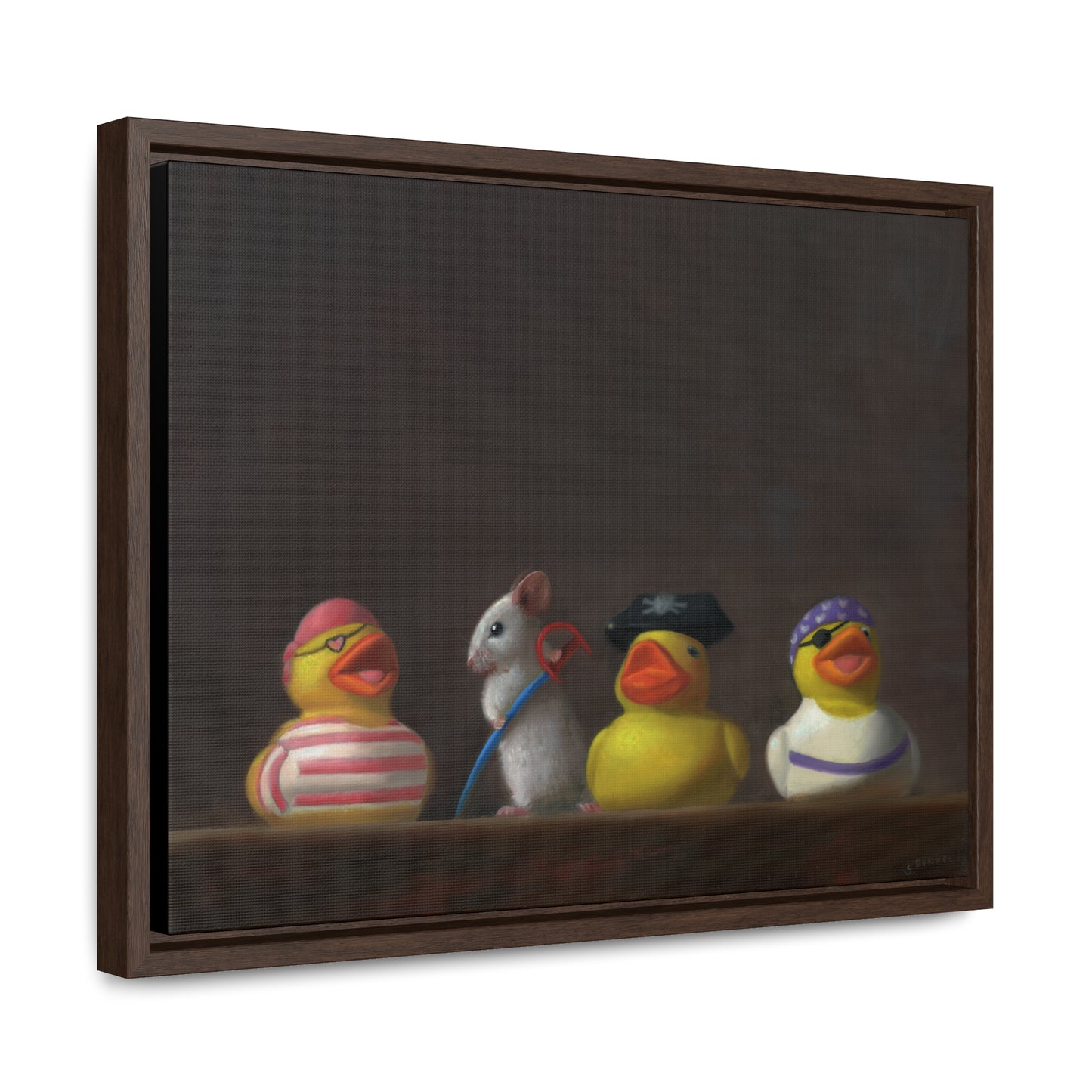Stuart Dunkel: "Family Portrait: It's a Pirates Life" - Framed Canvas Reproduction