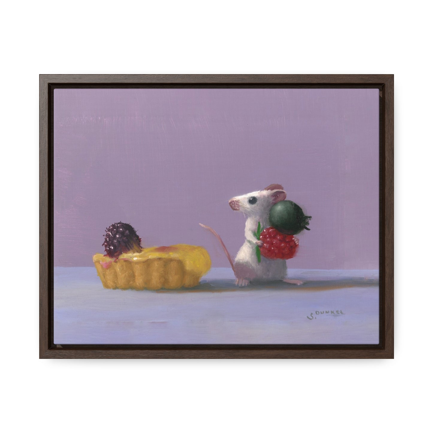 Stuart Dunkel: "Tart Shopping" - Framed Canvas Reproduction