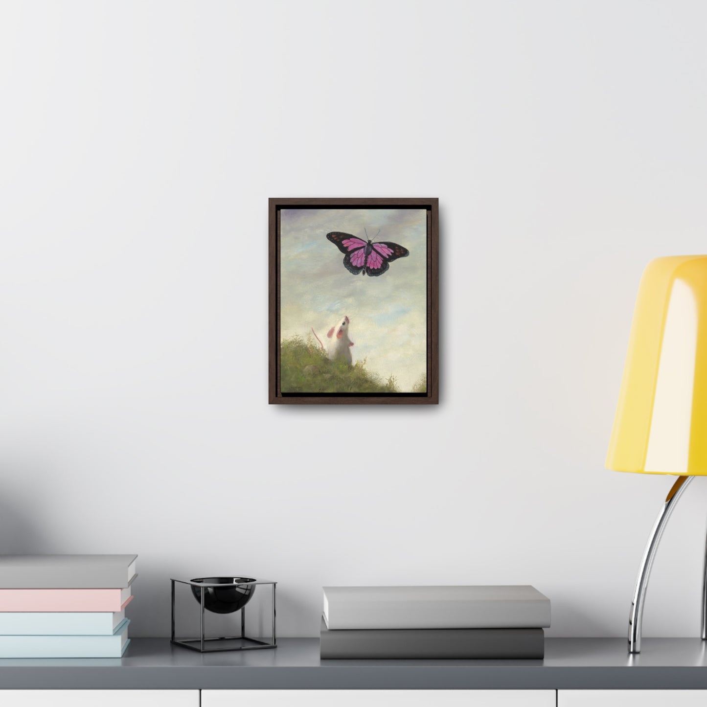 Stuart Dunkel: "Magic Butterfly" - Framed Canvas Reproduction