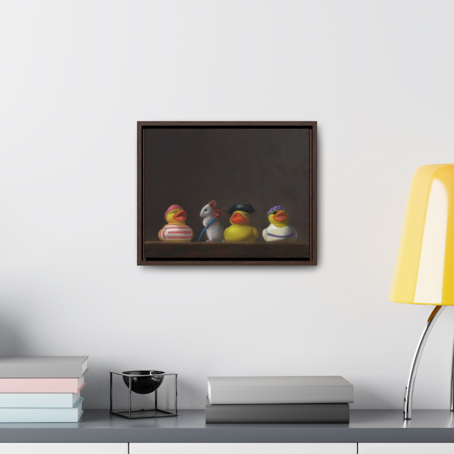 Stuart Dunkel: "Family Portrait: It's a Pirates Life" - Framed Canvas Reproduction