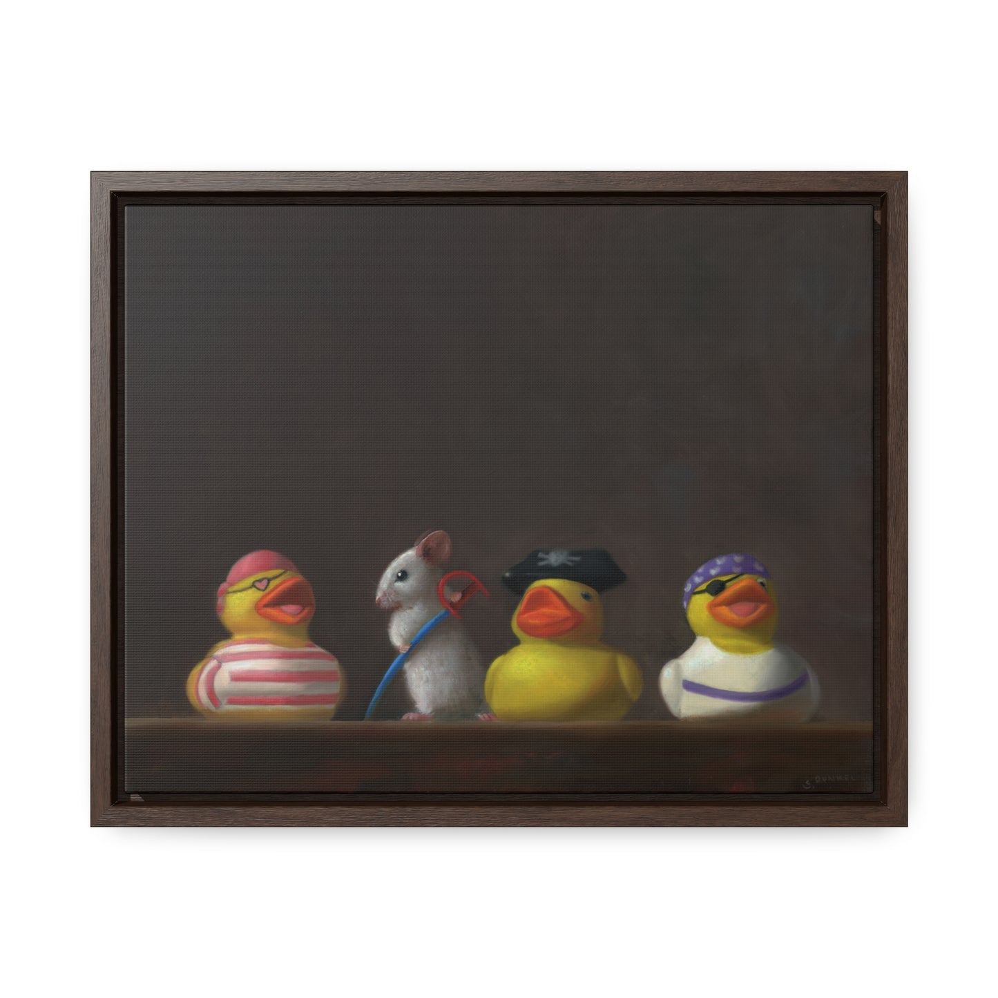 Stuart Dunkel: "Family Portrait: It's a Pirates Life" - Framed Canvas Reproduction