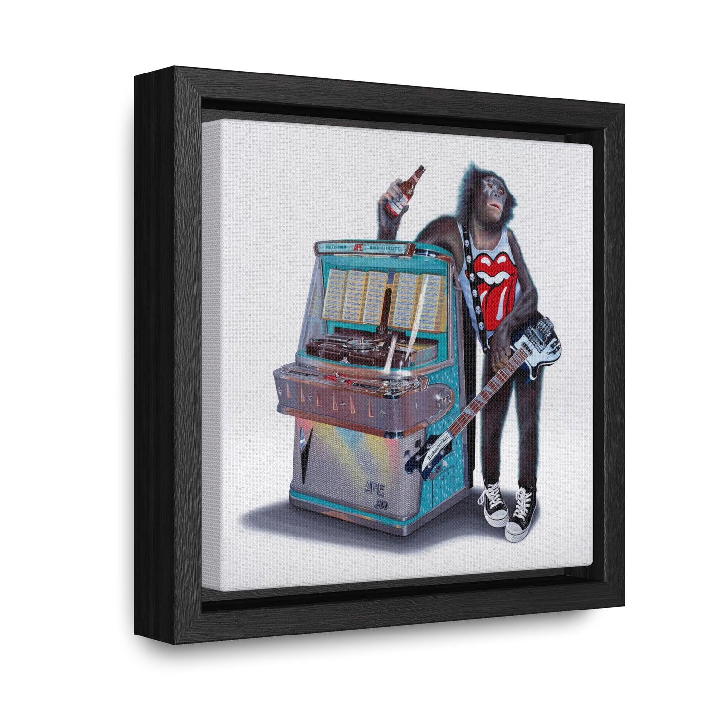 Tony South: "Jukebox Hero" - Framed Canvas Reproduction