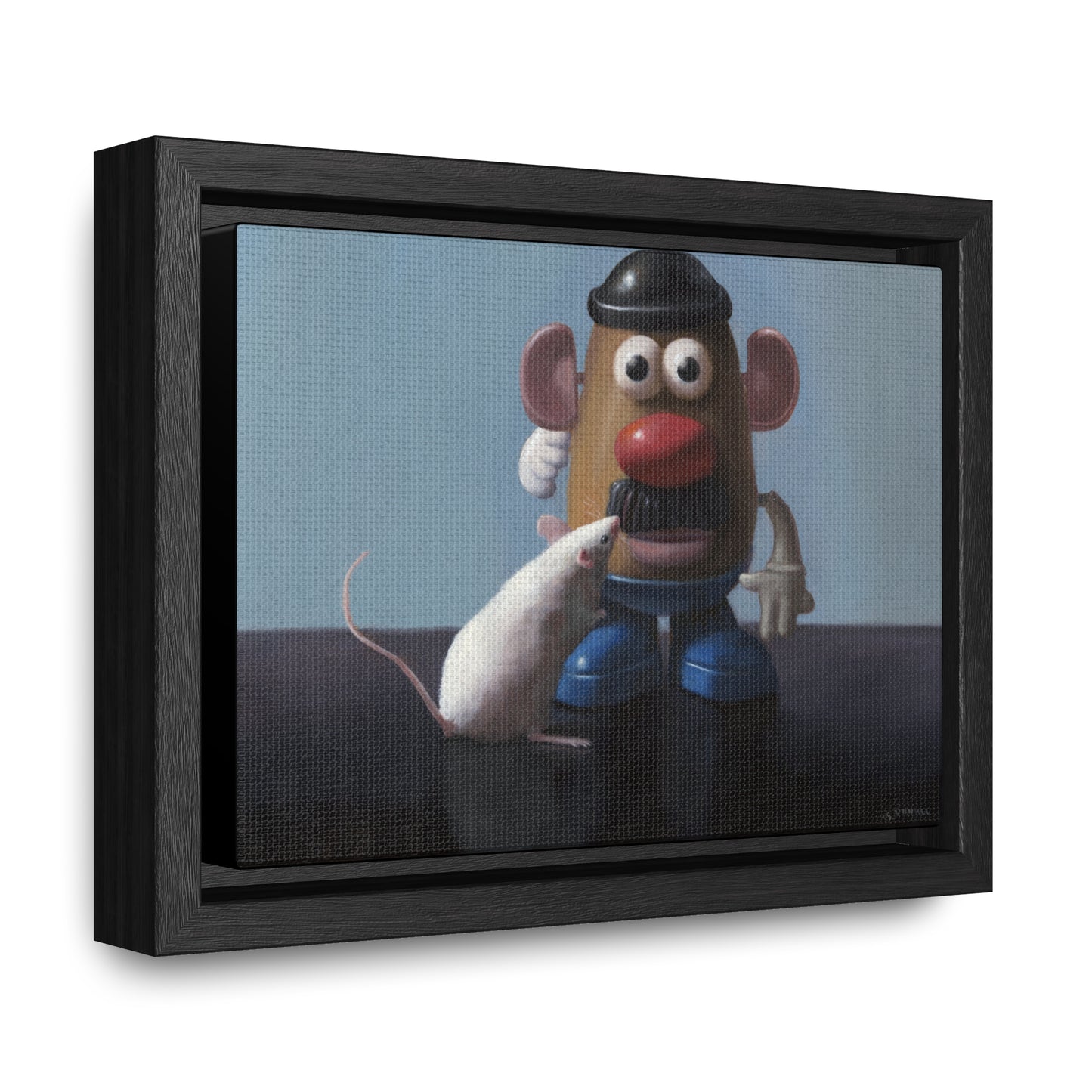 Stuart Dunkel: "The Kiss" - Framed Canvas Reproduction