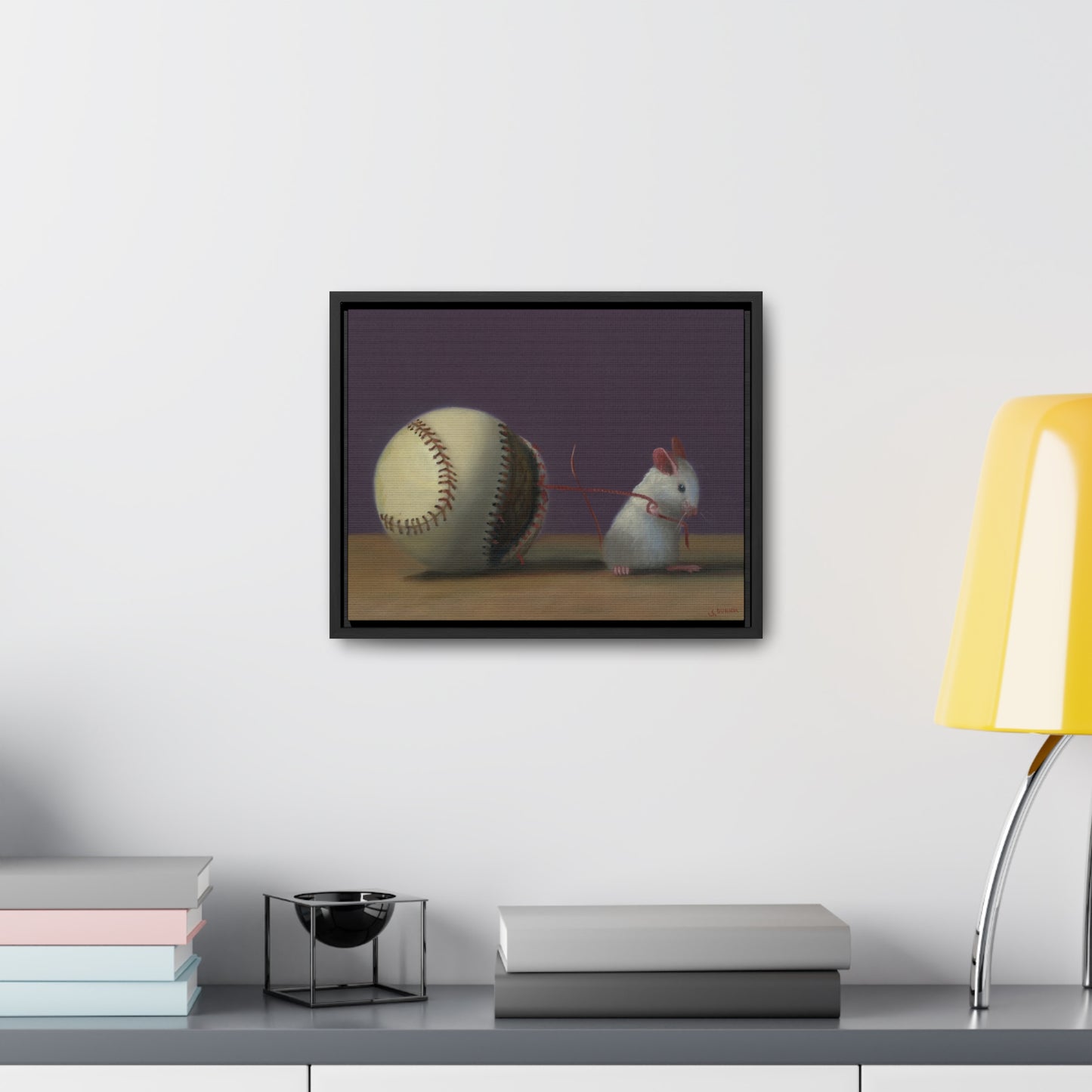 Stuart Dunkel's "Strike One" - Framed Canvas Reproduction