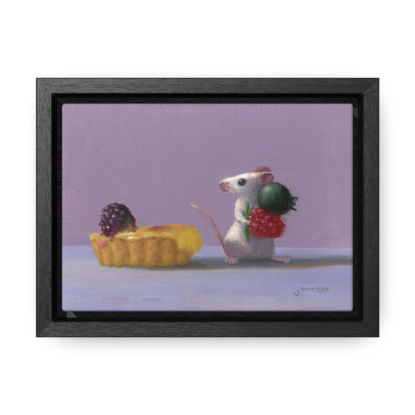 Stuart Dunkel: "Tart Shopping" - Framed Canvas Reproduction