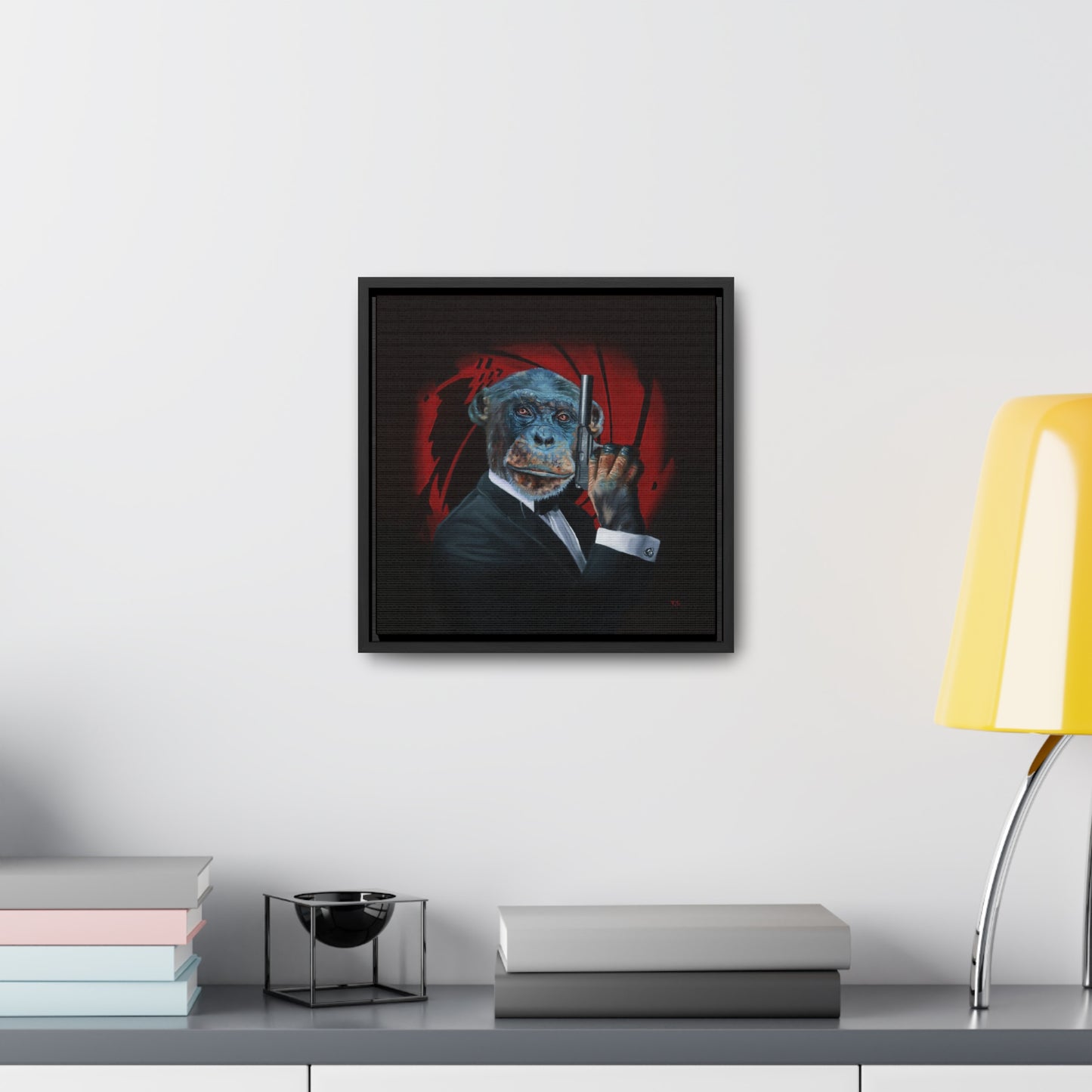 Tony South: "Shaken Not Stirred" - Framed Canvas Reproduction