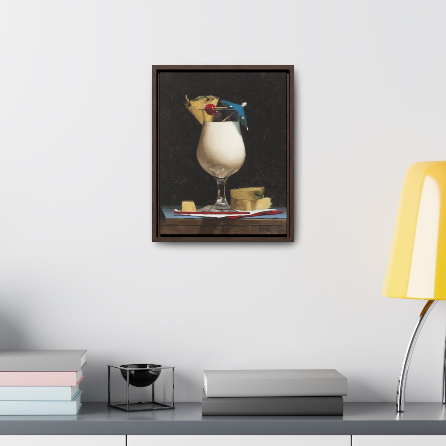 Todd M. Casey: "Piña Colada" - Framed Canvas Reproduction
