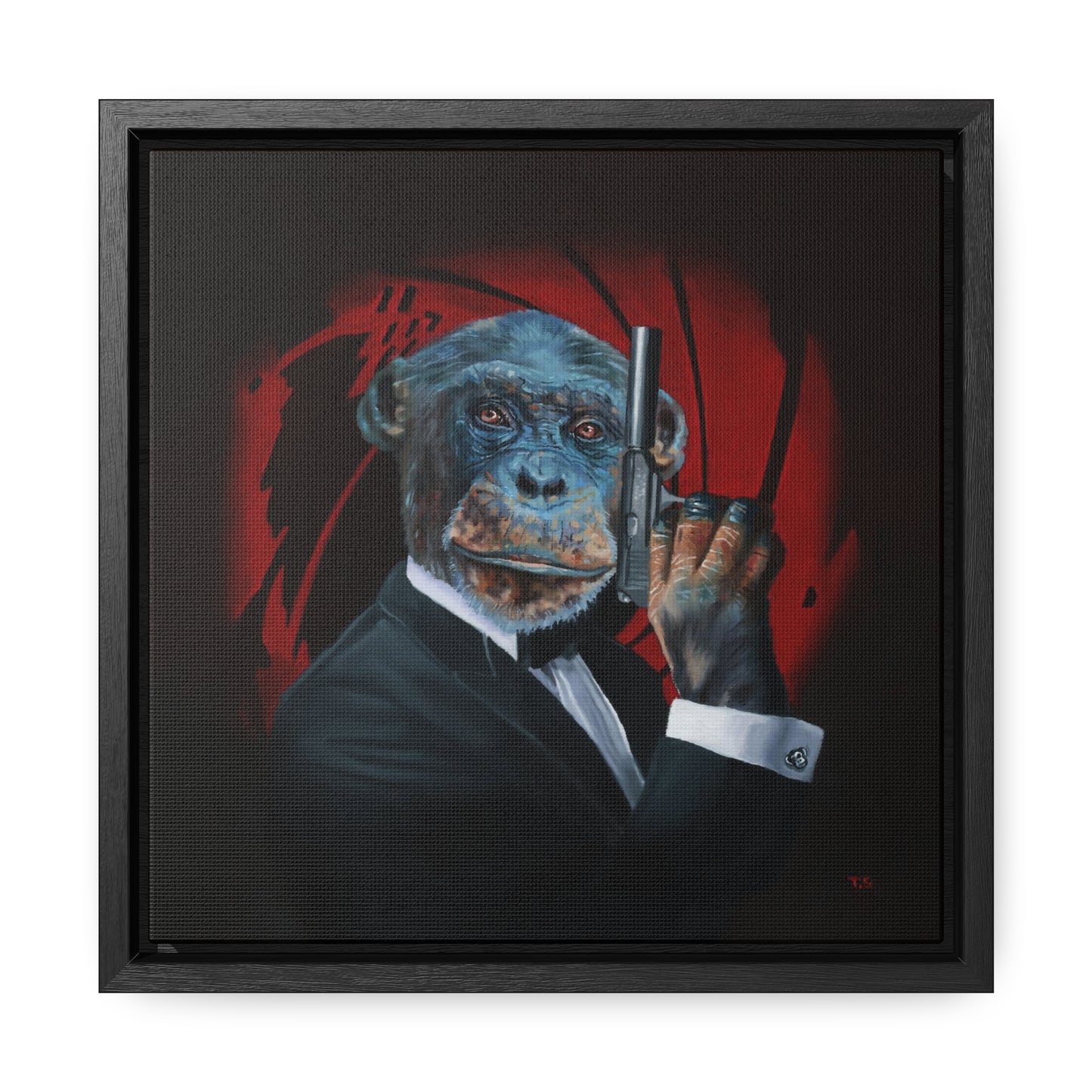 Tony South: "Shaken Not Stirred" - Framed Canvas Reproduction