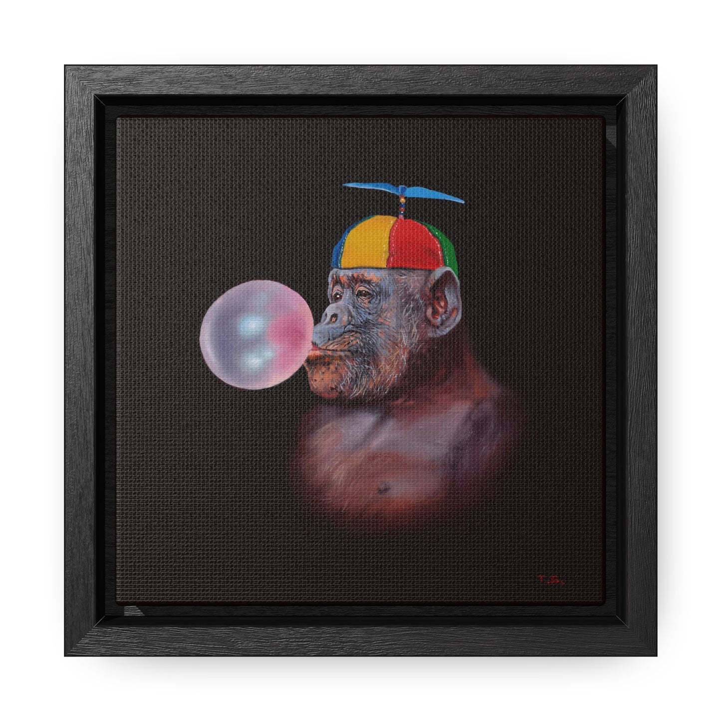 Tony South: "Inflate" - Framed Canvas Reproduction