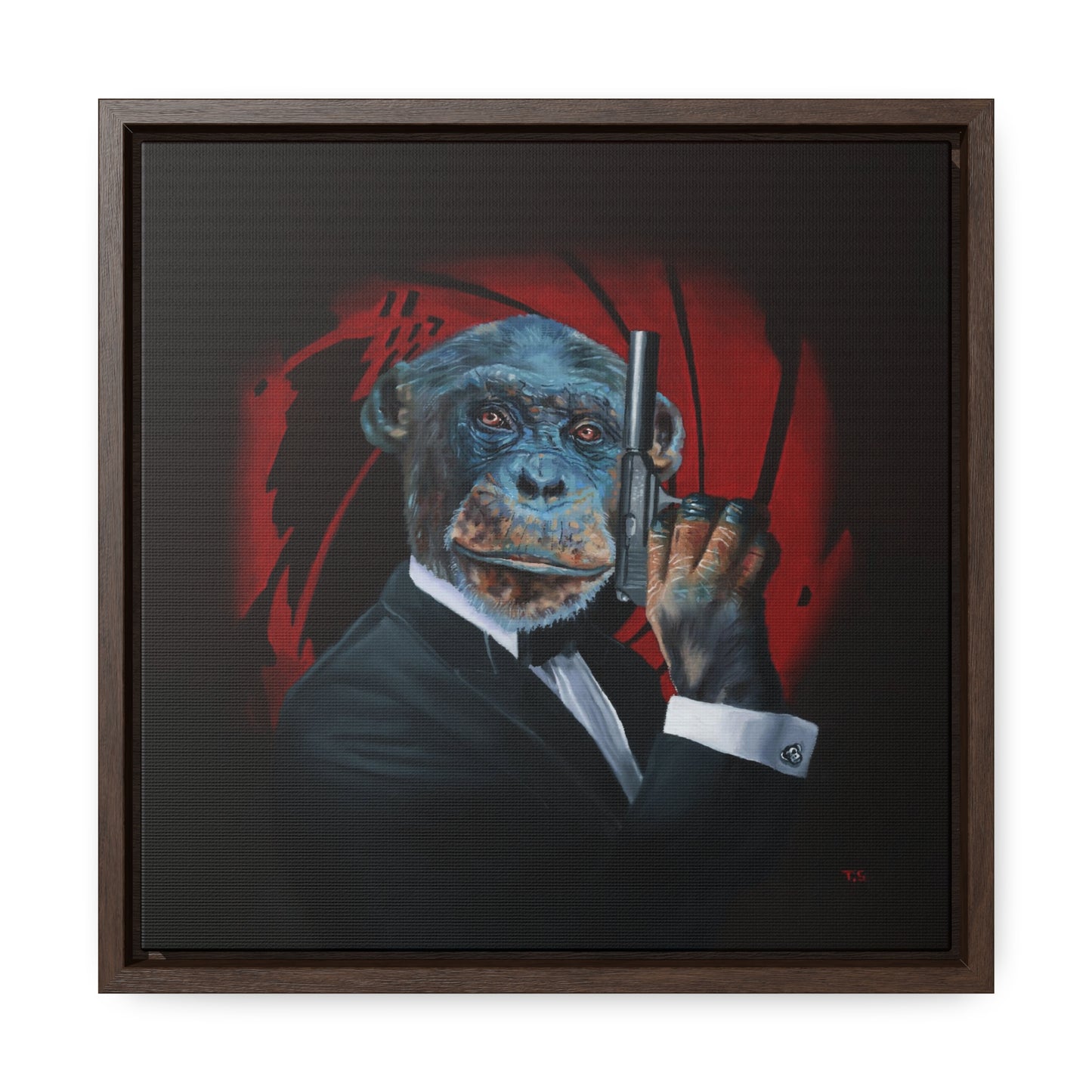 Tony South: "Shaken Not Stirred" - Framed Canvas Reproduction