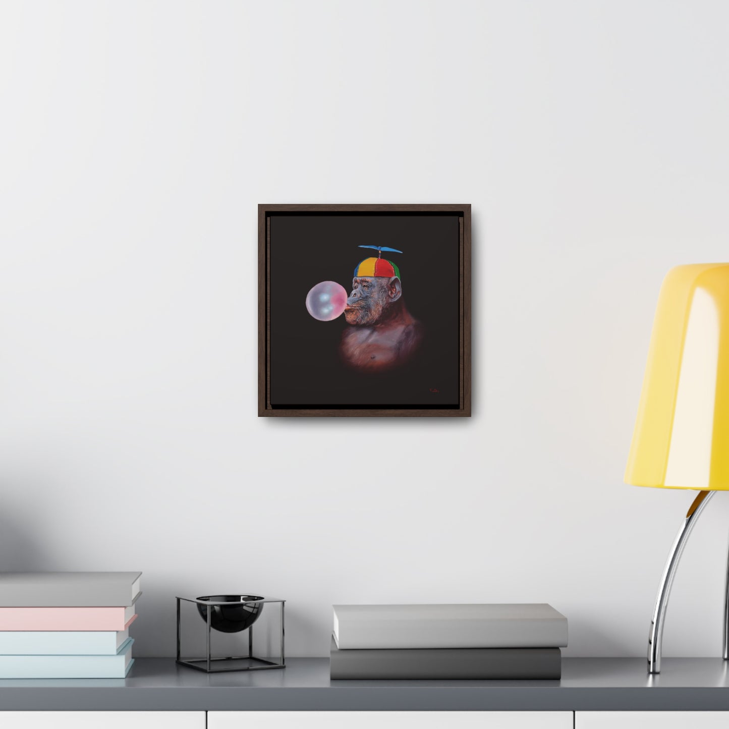Tony South: "Inflate" - Framed Canvas Reproduction