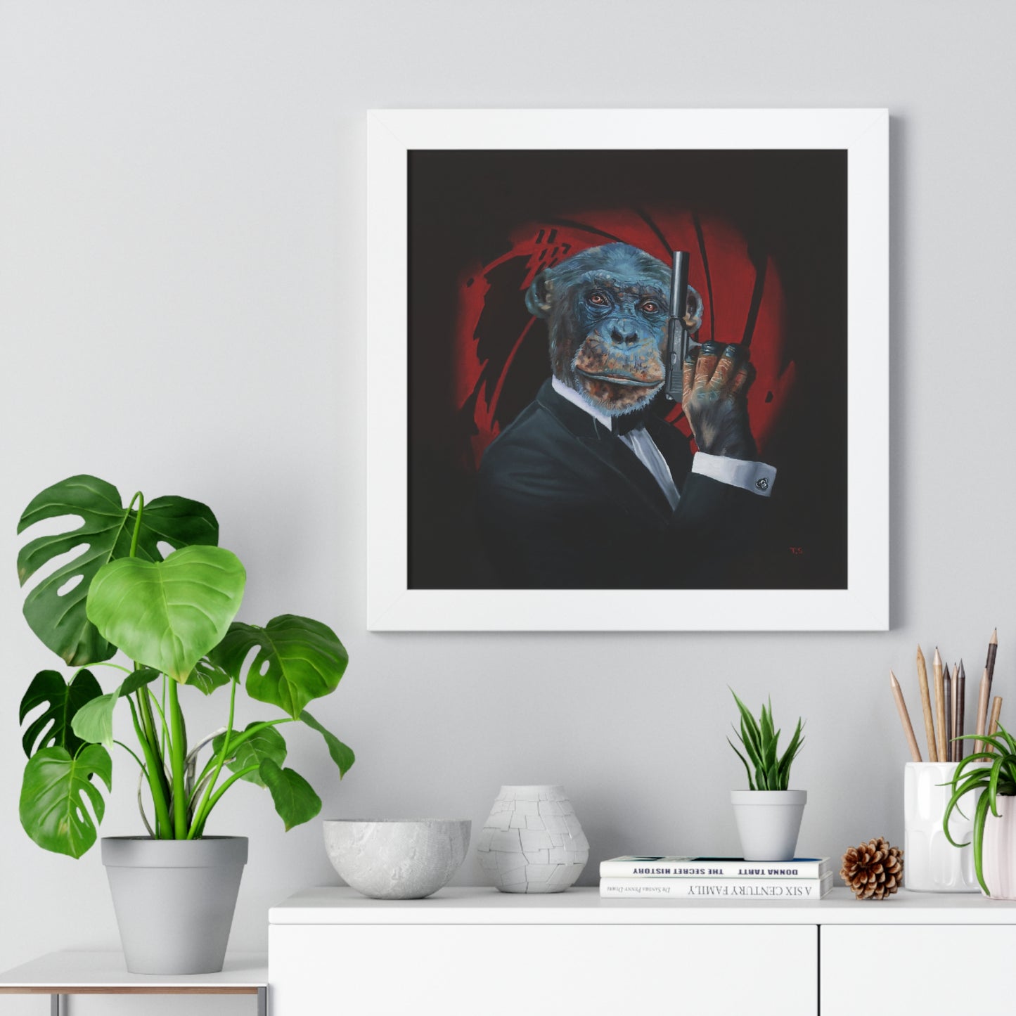 Tony South: "Shaken Not Stirred" Framed Poster