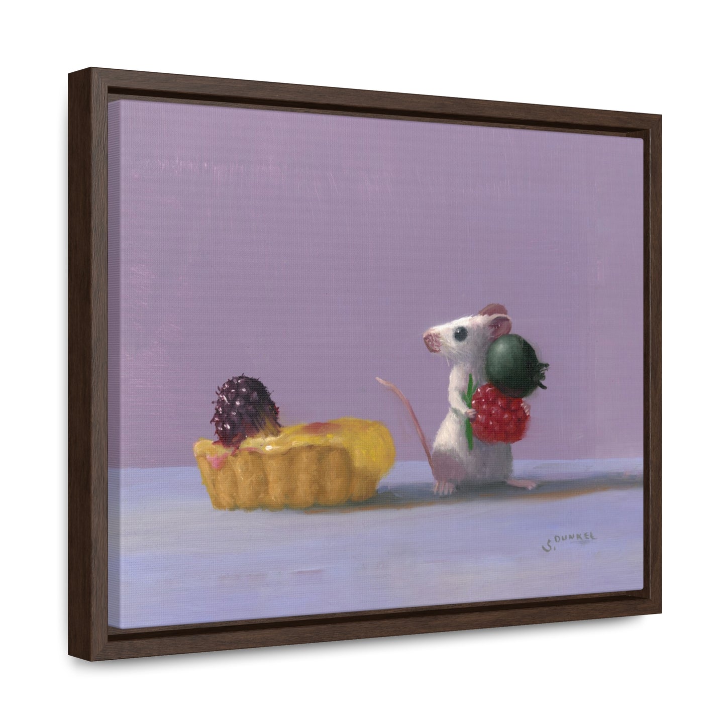 Stuart Dunkel: "Tart Shopping" - Framed Canvas Reproduction