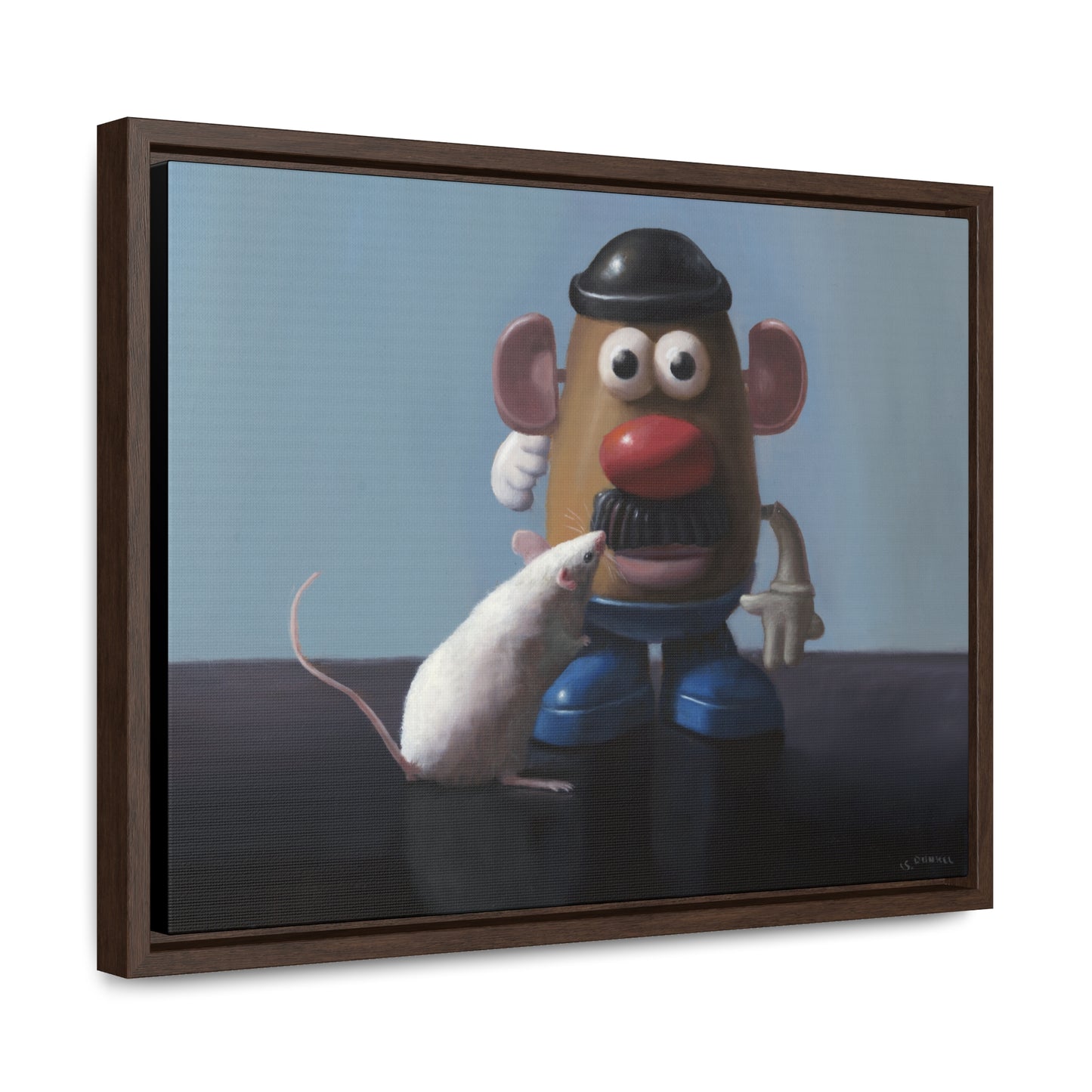 Stuart Dunkel: "The Kiss" - Framed Canvas Reproduction