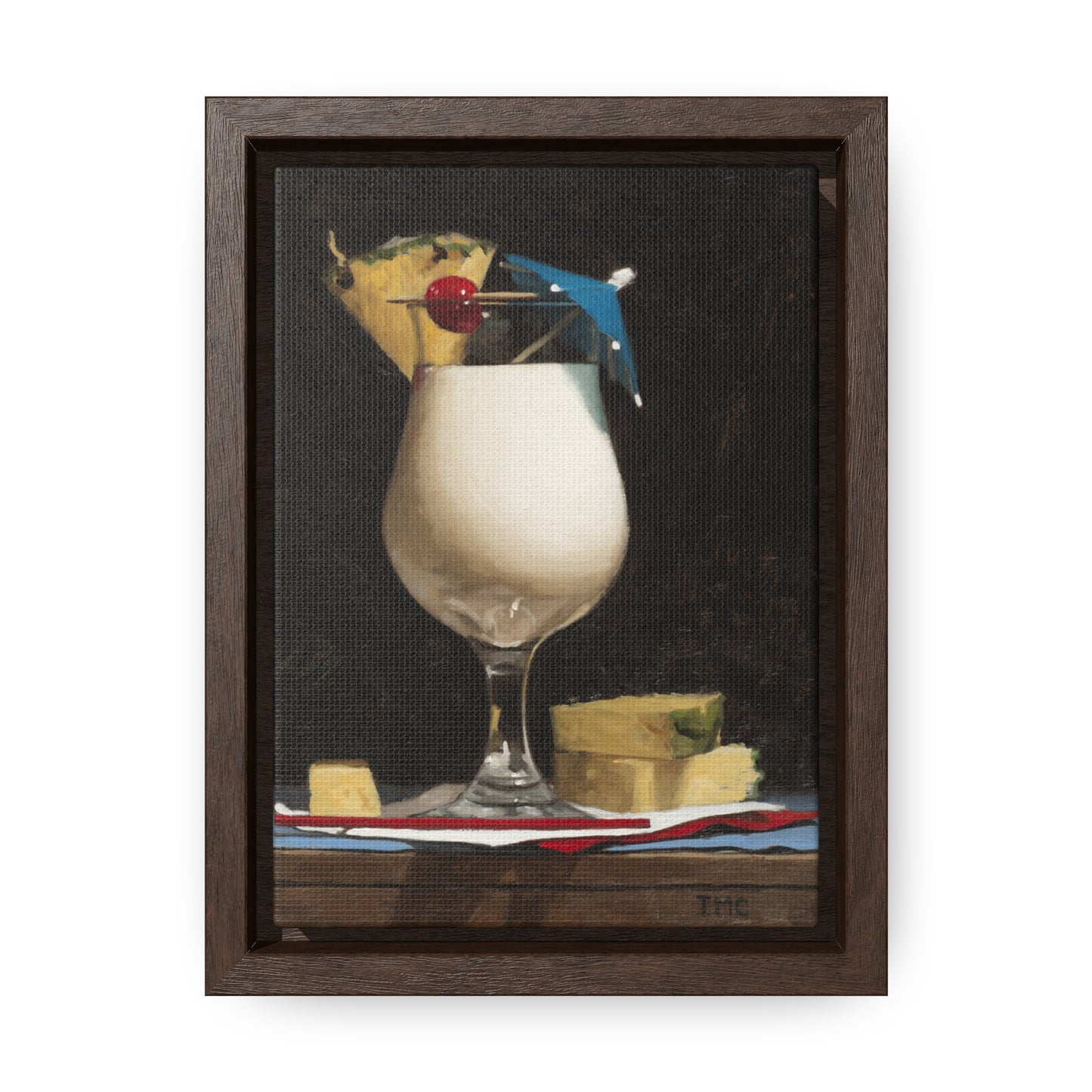 Todd M. Casey: "Piña Colada" - Framed Canvas Reproduction