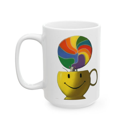 Stuart Dunkel | Be Happy Ceramic Mug