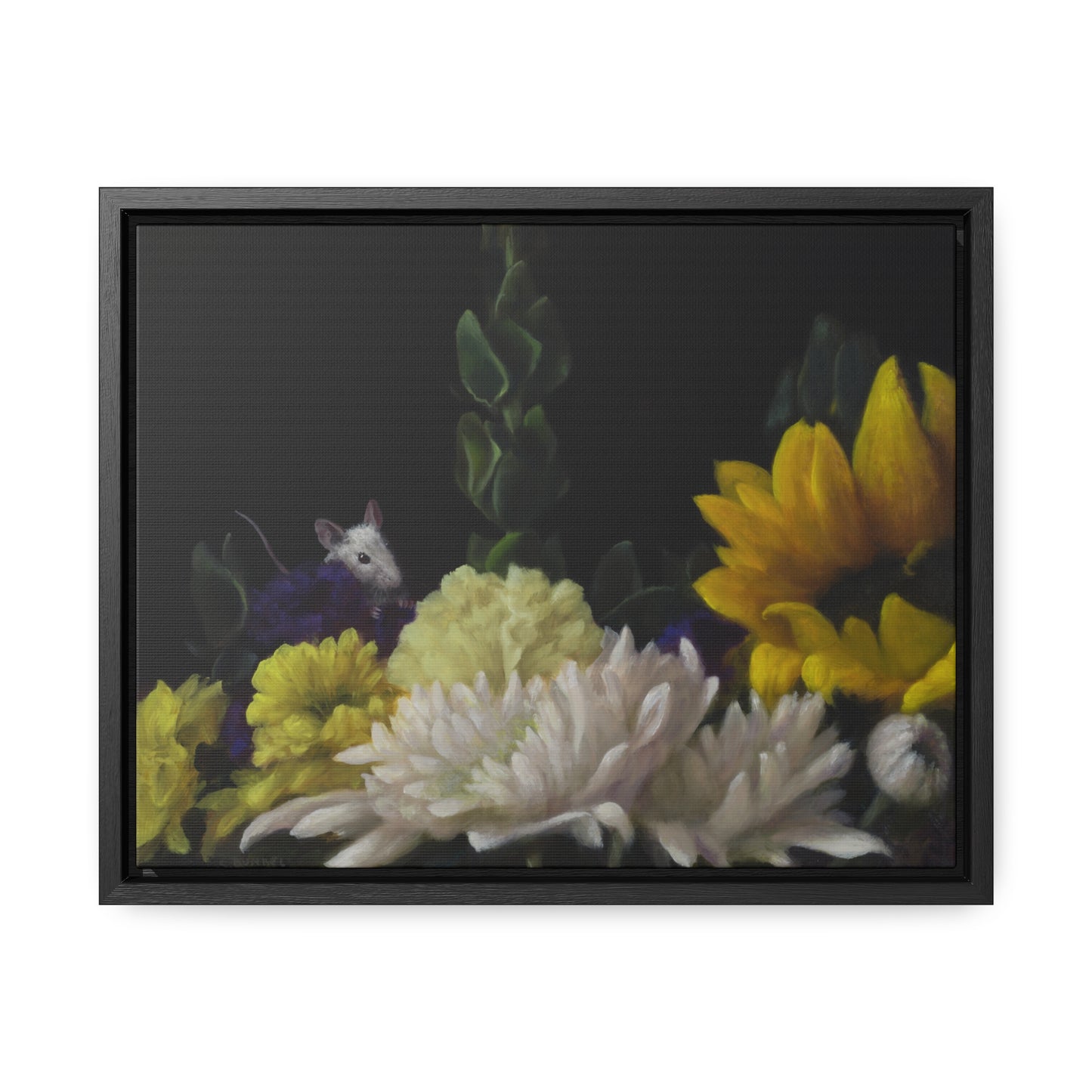 Stuart Dunkel: "Flower Power" - Framed Canvas Reproduction