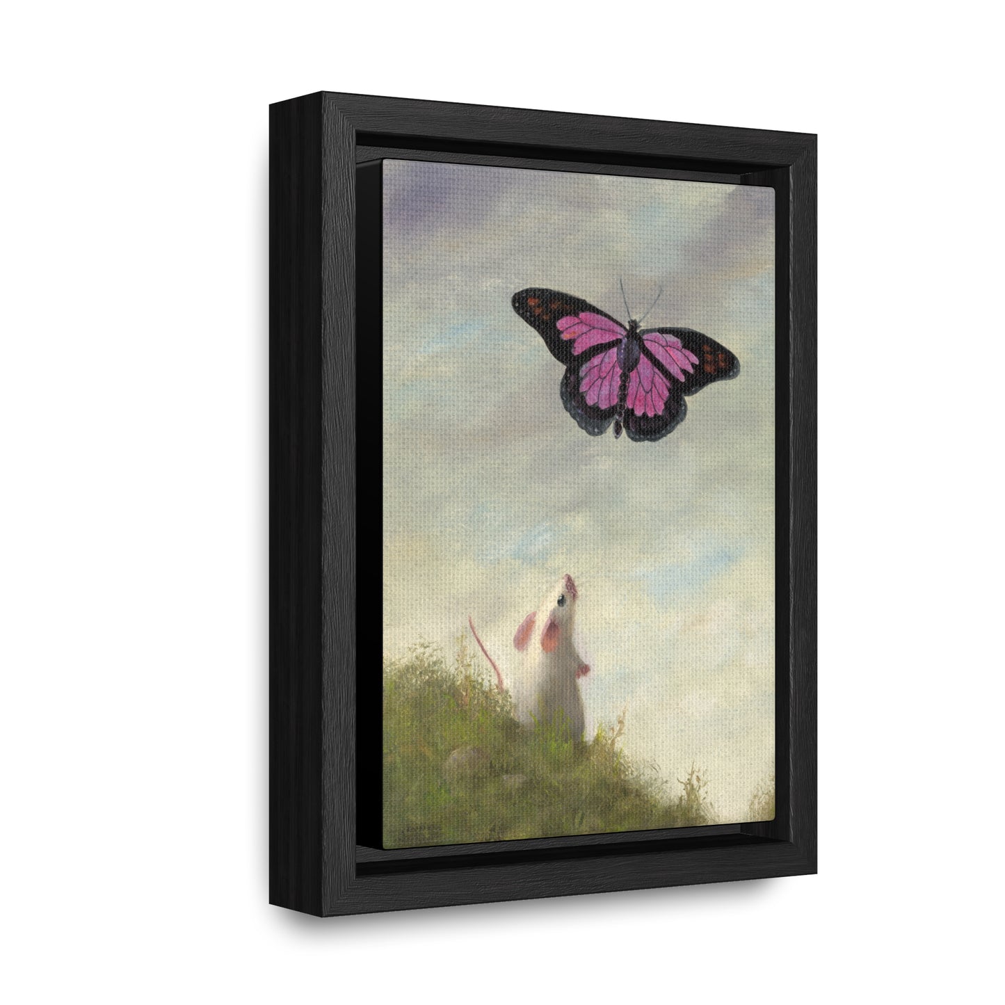 Stuart Dunkel: "Magic Butterfly" - Framed Canvas Reproduction