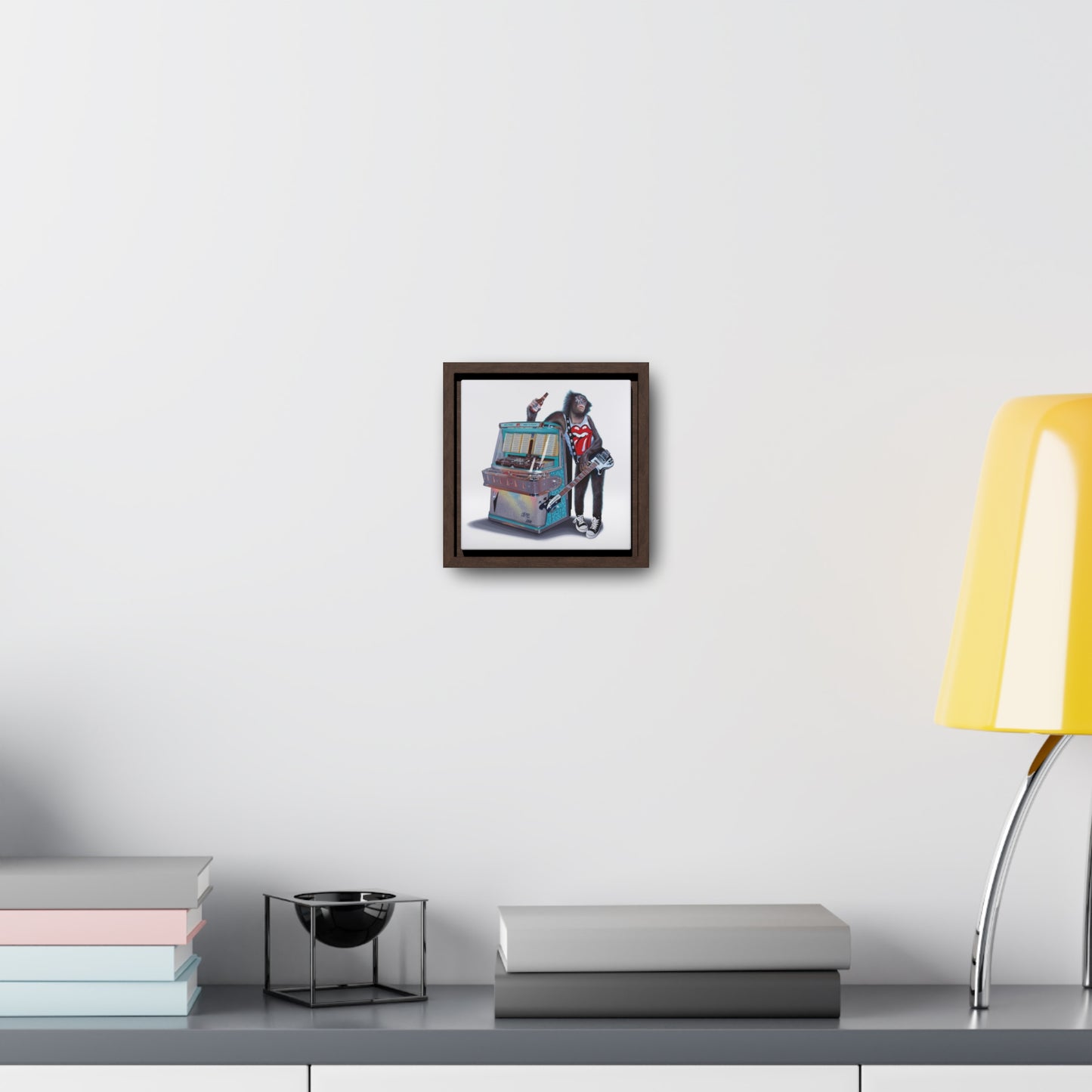 Tony South: "Jukebox Hero" - Framed Canvas Reproduction