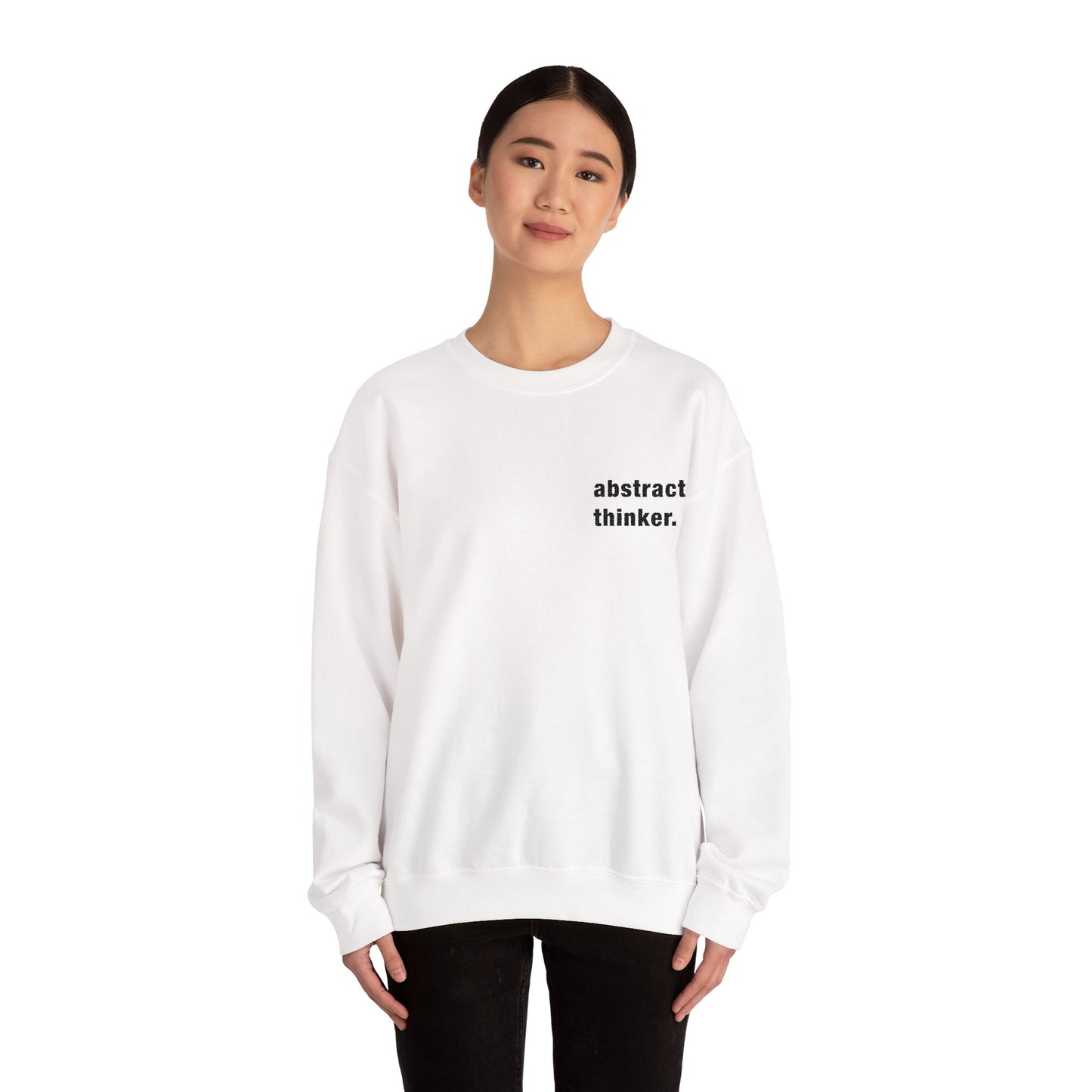 Abstract Thinker Unisex Crewneck Sweatshirt - Casual Comfort for Creative Minds