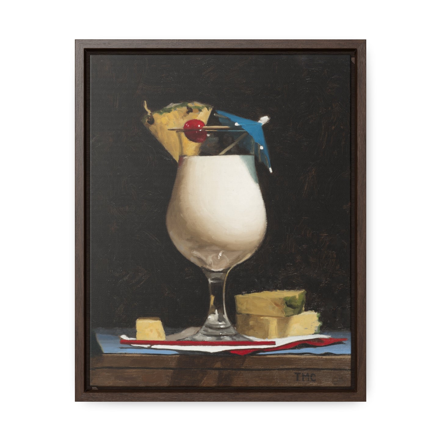 Todd M. Casey: "Piña Colada" - Framed Canvas Reproduction