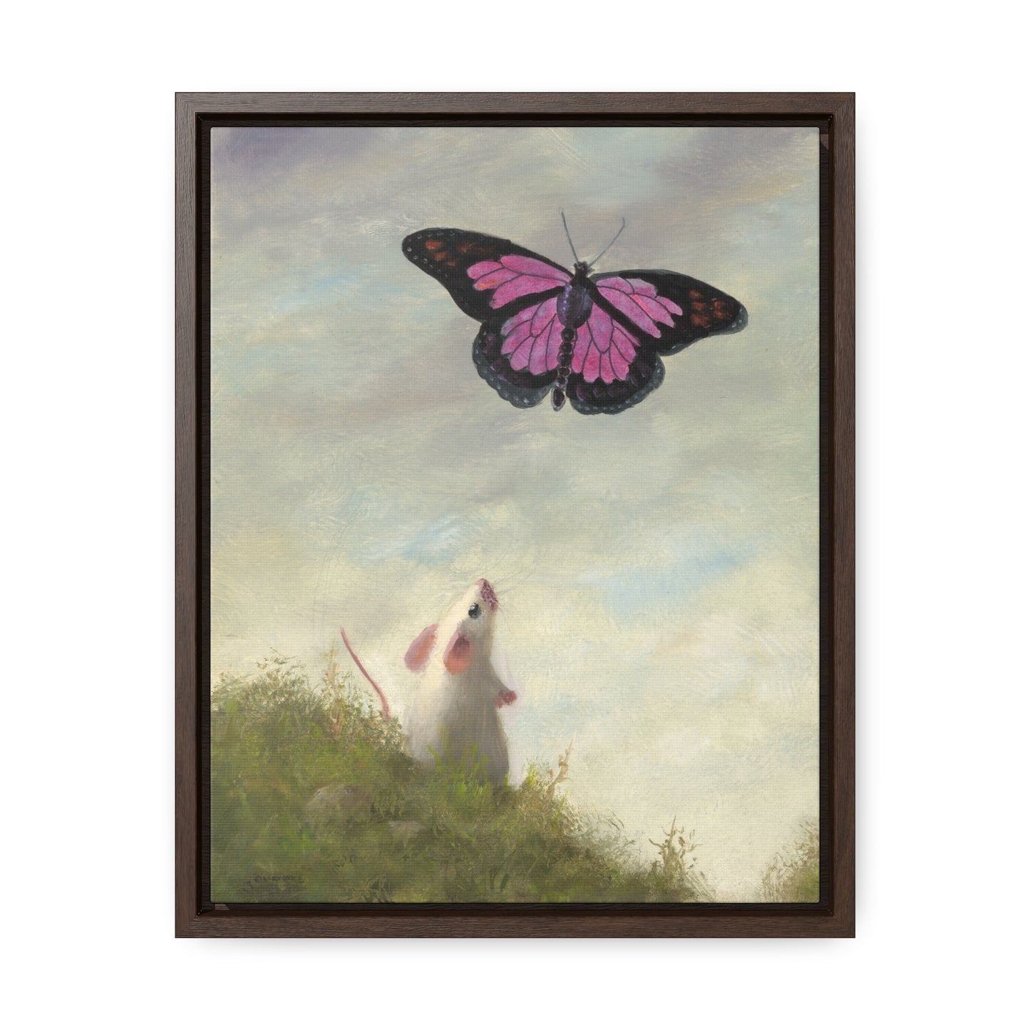 Stuart Dunkel: "Magic Butterfly" - Framed Canvas Reproduction