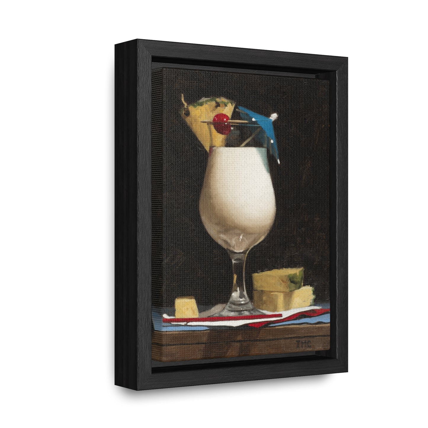 Todd M. Casey: "Piña Colada" - Framed Canvas Reproduction