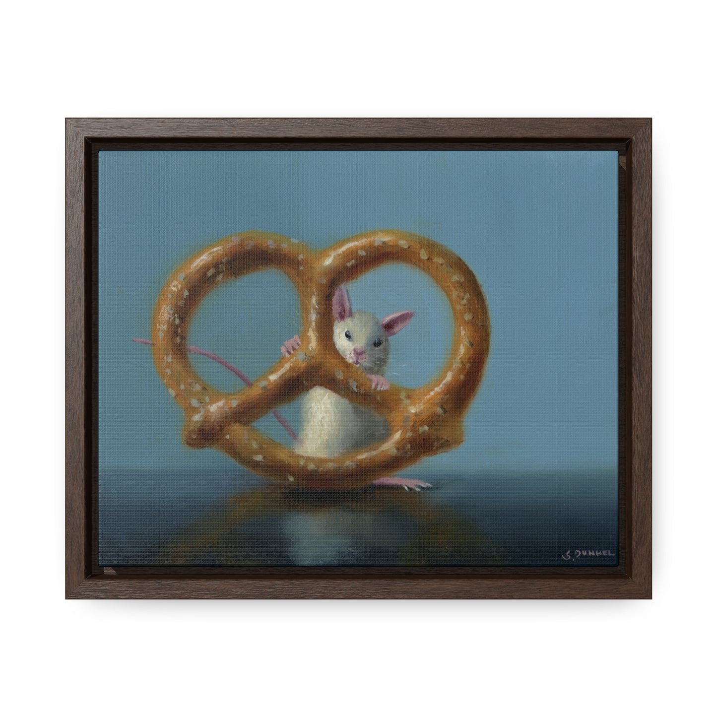 Stuart Dunkel: "Behind Bars" - Framed Canvas Reproduction