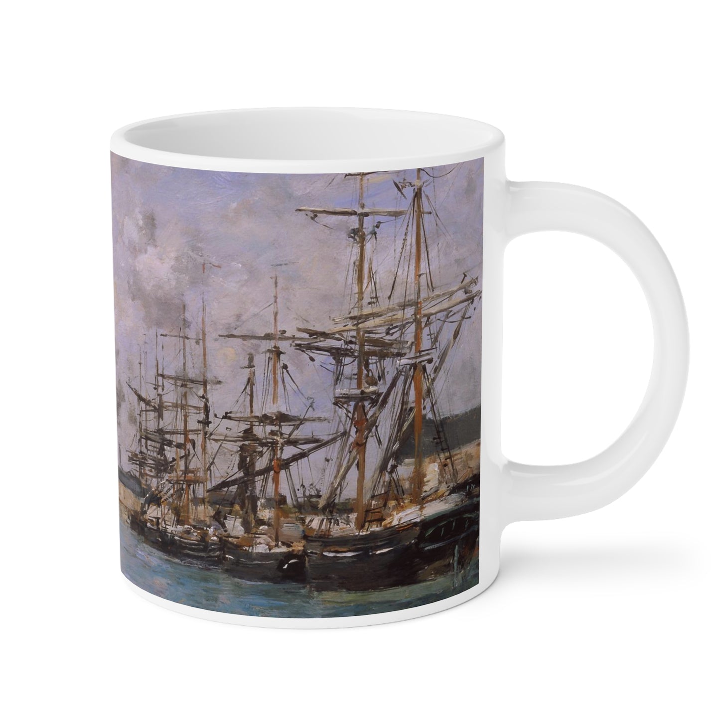Eugene Boudin: "Deauville, le bassin" Ceramic Mug (11oz\15oz\20oz)