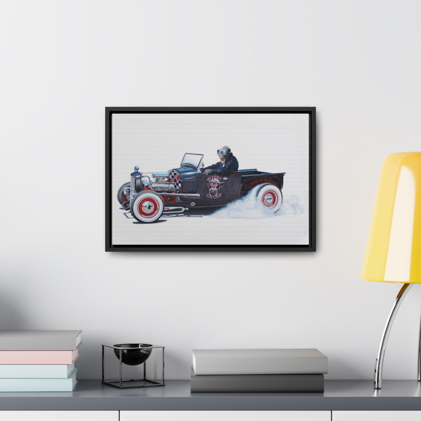 Tony South: "Still Smokin'" - Framed Canvas Reproduction