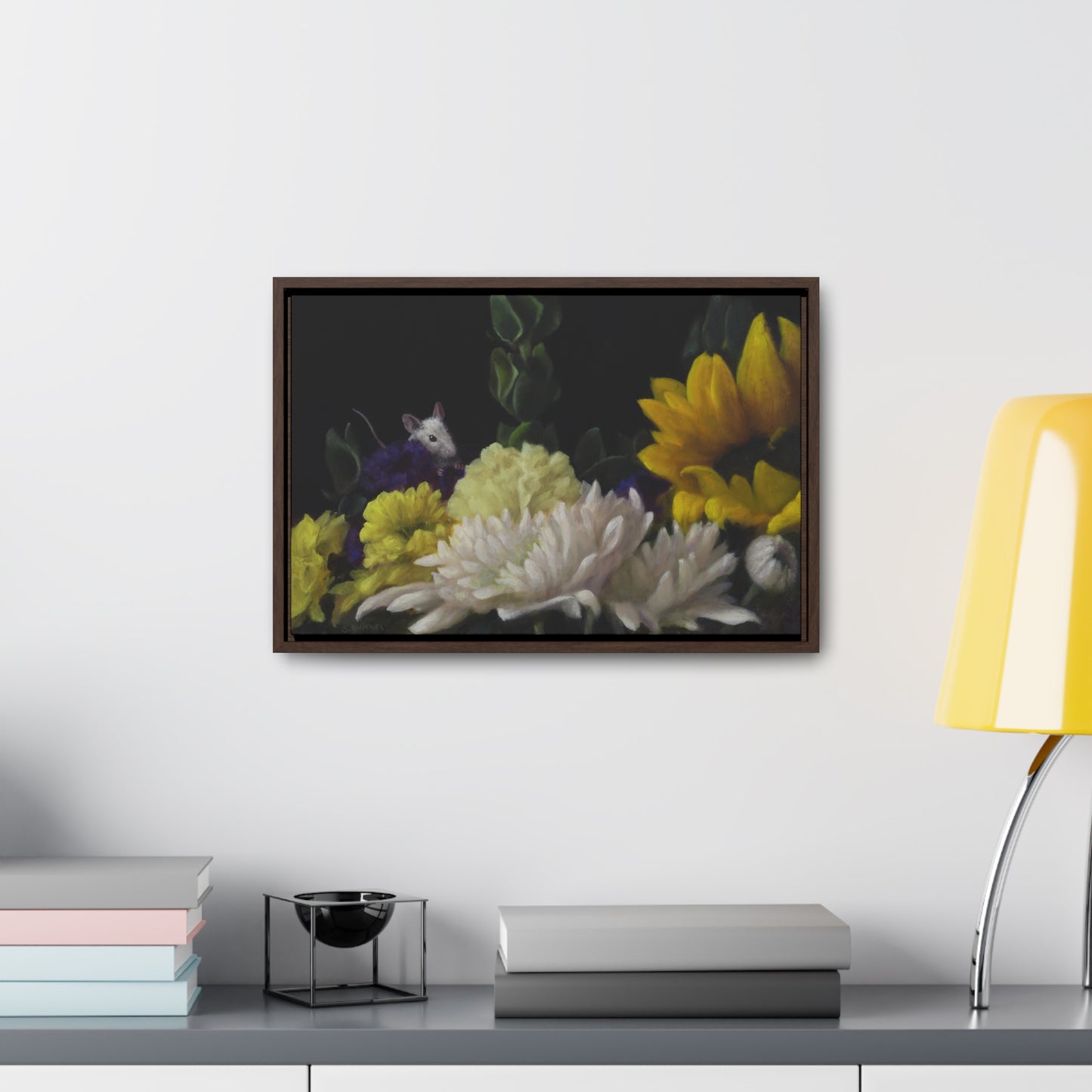 Stuart Dunkel: "Flower Power" - Framed Canvas Reproduction