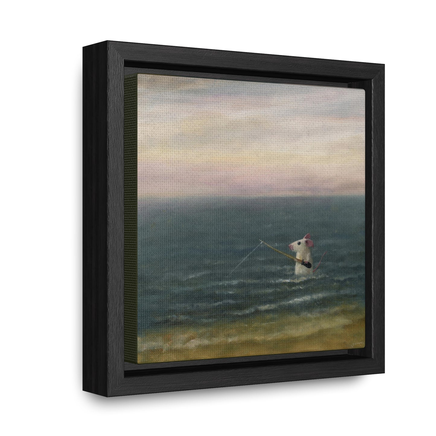 Stuart Dunkel: "Gone Fishing" - Framed Canvas Reproduction