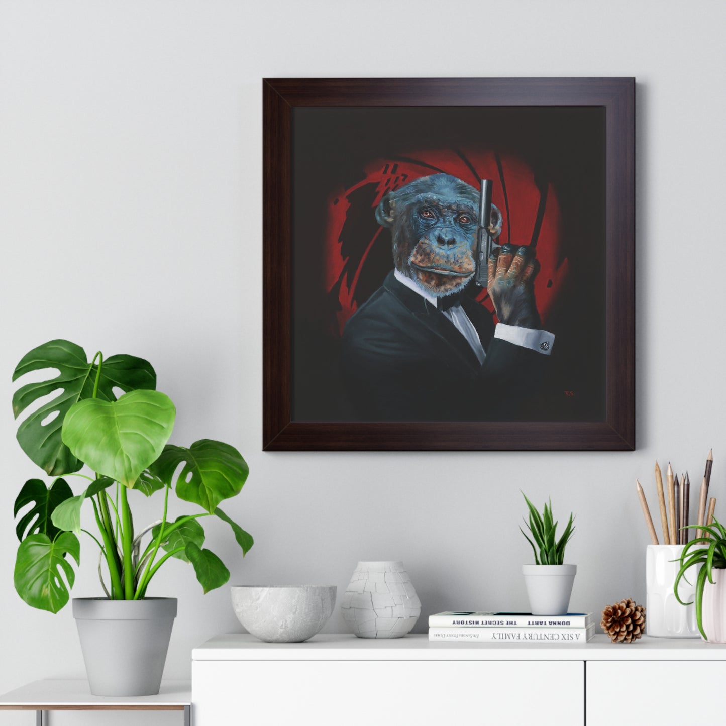 Tony South: "Shaken Not Stirred" Framed Poster