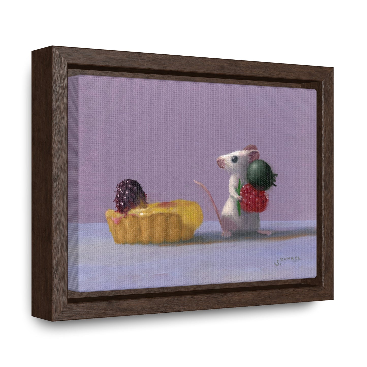 Stuart Dunkel: "Tart Shopping" - Framed Canvas Reproduction