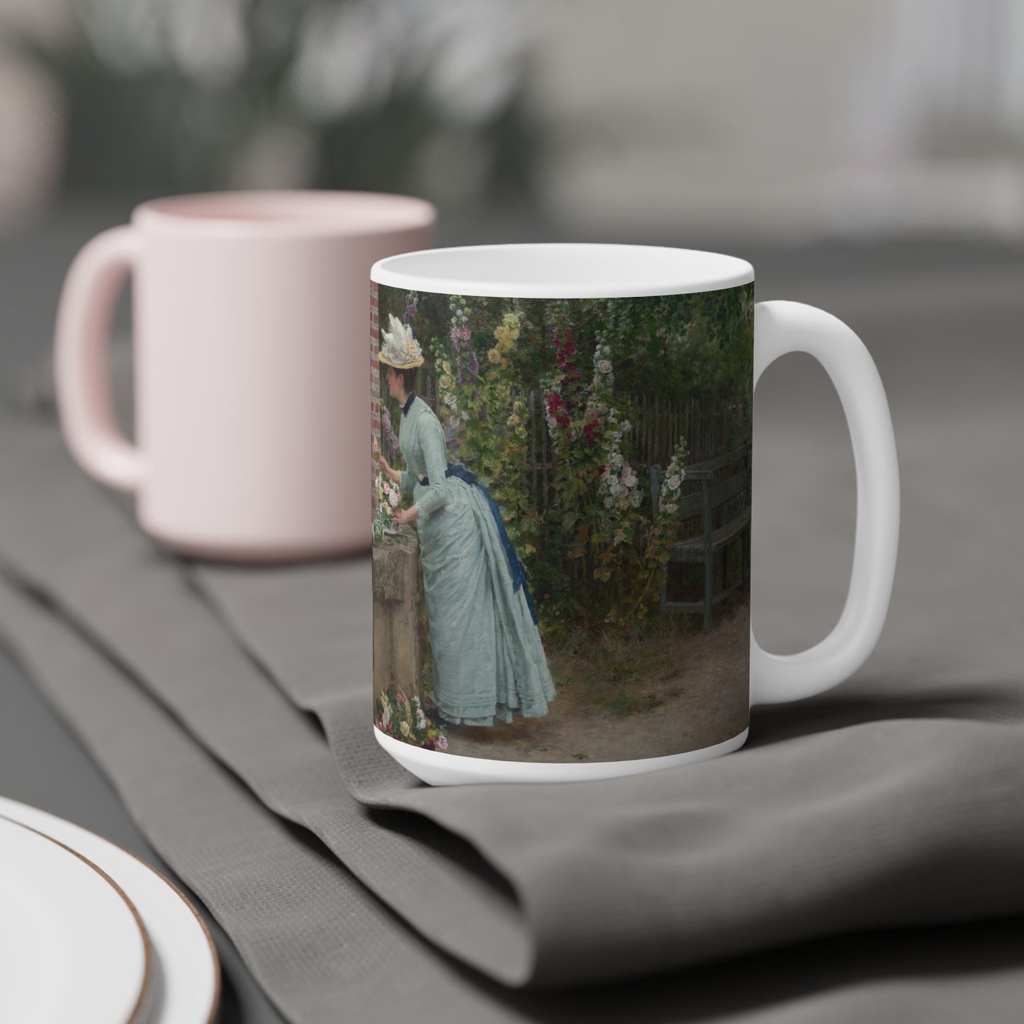 Marie Francois Firmin-Girard: "Un Puits Mitoyen" Ceramic Mug (11oz\15oz\20oz)