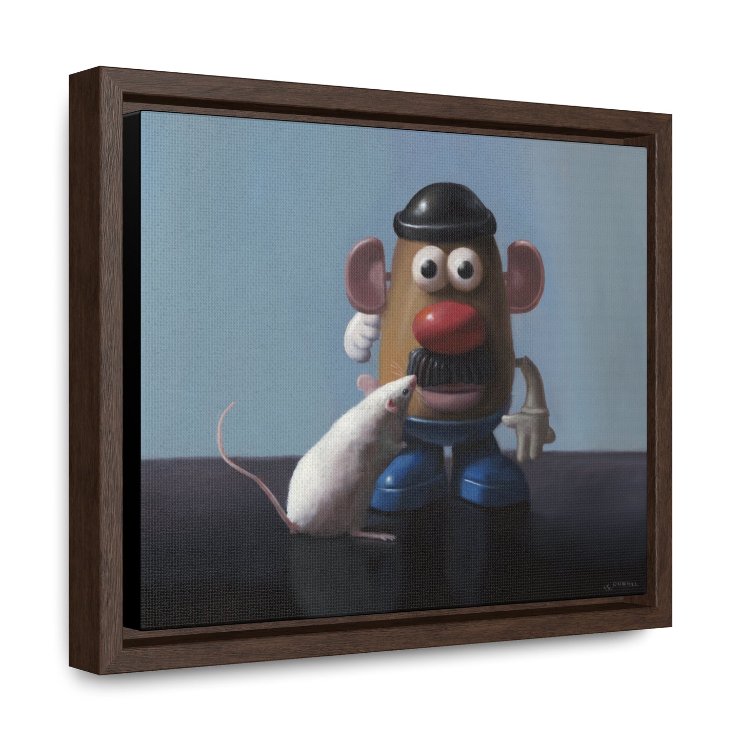 Stuart Dunkel: "The Kiss" - Framed Canvas Reproduction