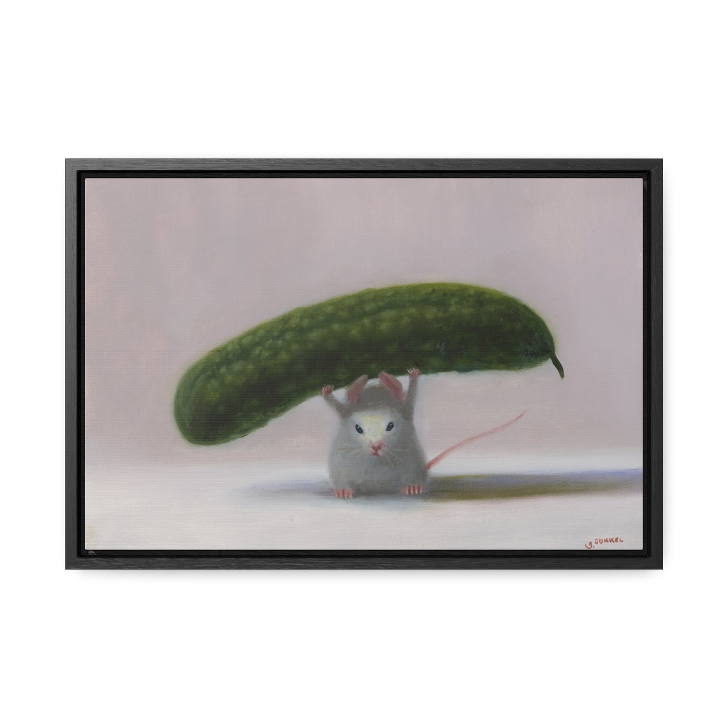 Stuart Dunkel: "Obsessed" - Framed Canvas Reproduction