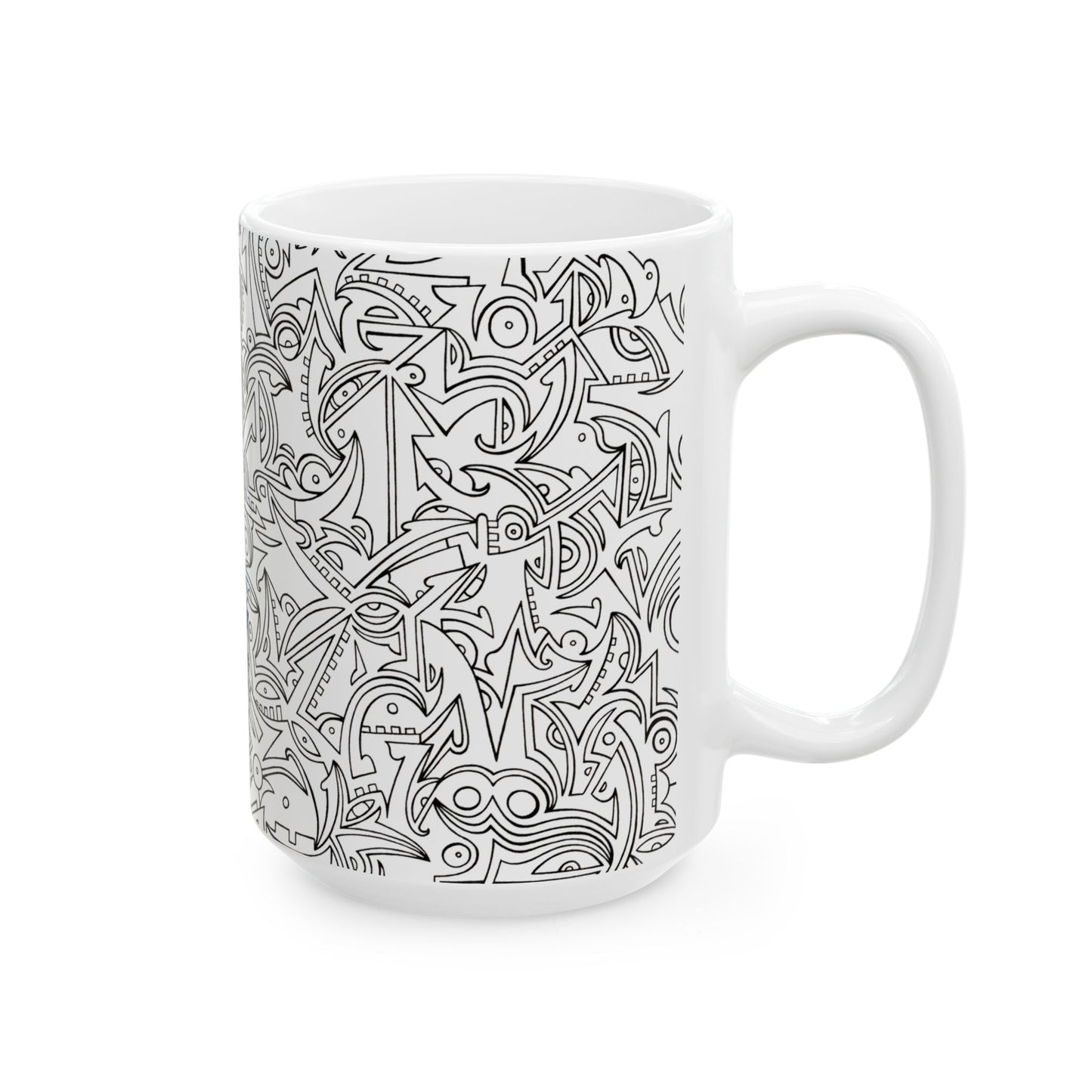 Eric Hagan | Arcadia (black and white) Ceramic Mug