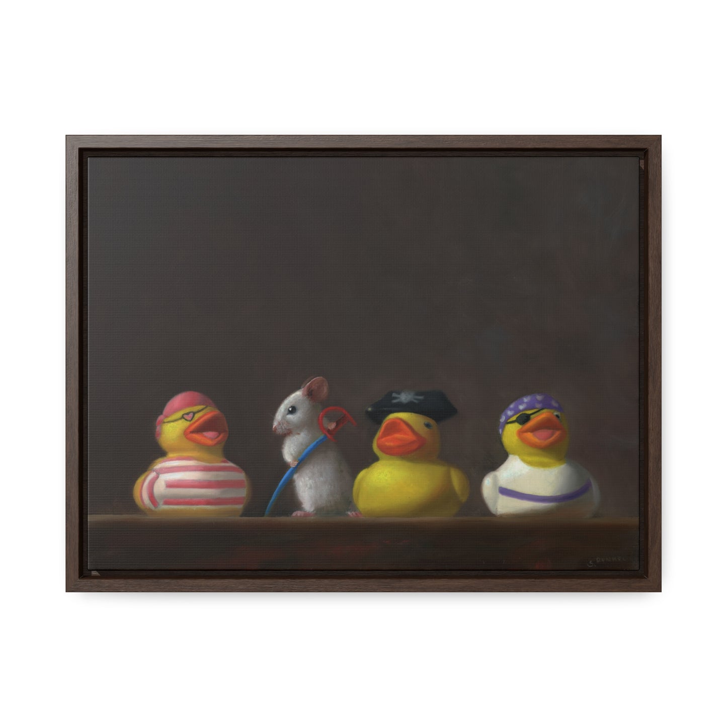 Stuart Dunkel: "Family Portrait: It's a Pirates Life" - Framed Canvas Reproduction