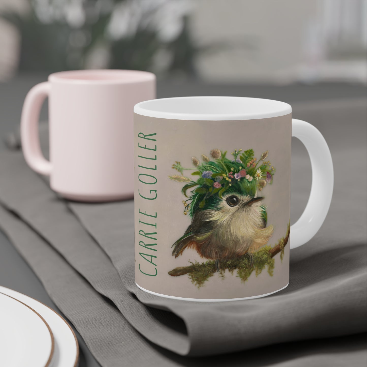 Carrie Goller: "Emerald" Ceramic Mug (11oz\15oz\20oz)