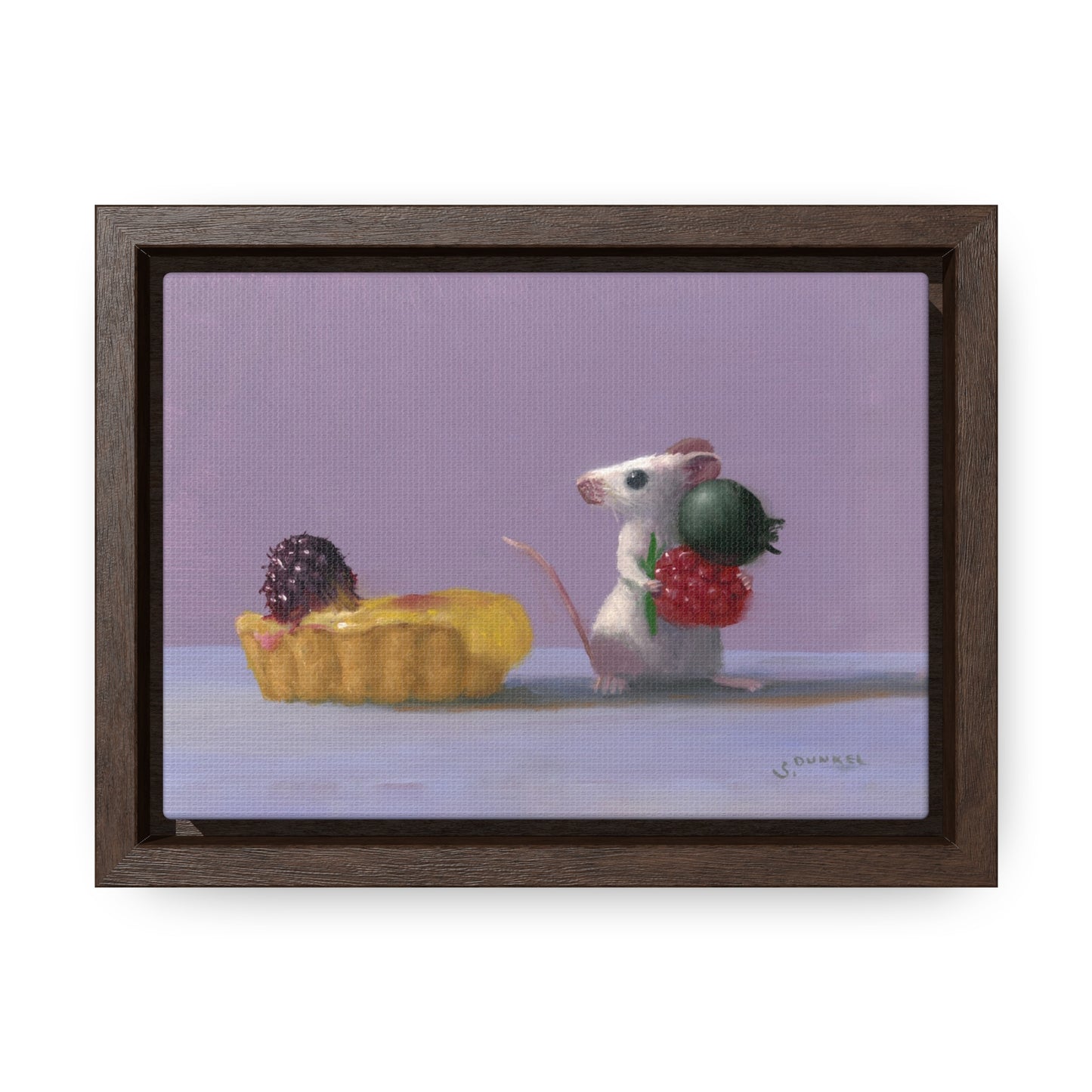 Stuart Dunkel: "Tart Shopping" - Framed Canvas Reproduction