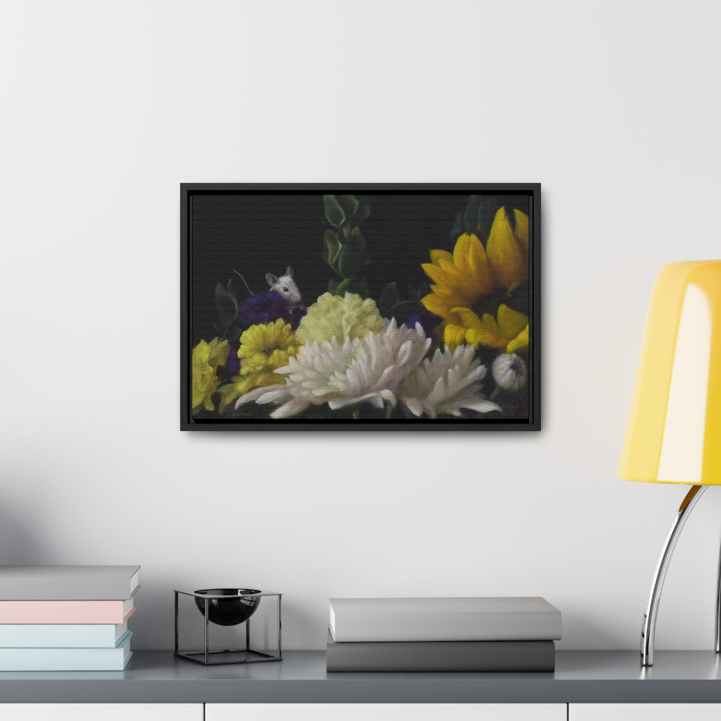 Stuart Dunkel: "Flower Power" - Framed Canvas Reproduction