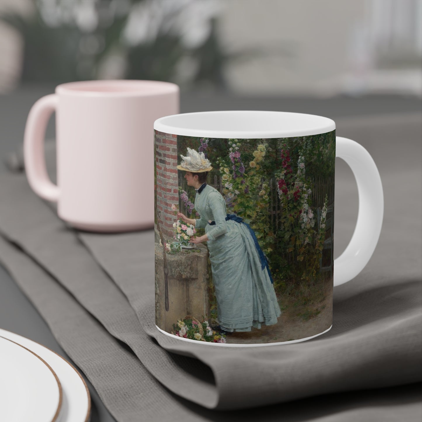 Marie Francois Firmin-Girard: "Un Puits Mitoyen" Ceramic Mug (11oz\15oz\20oz)