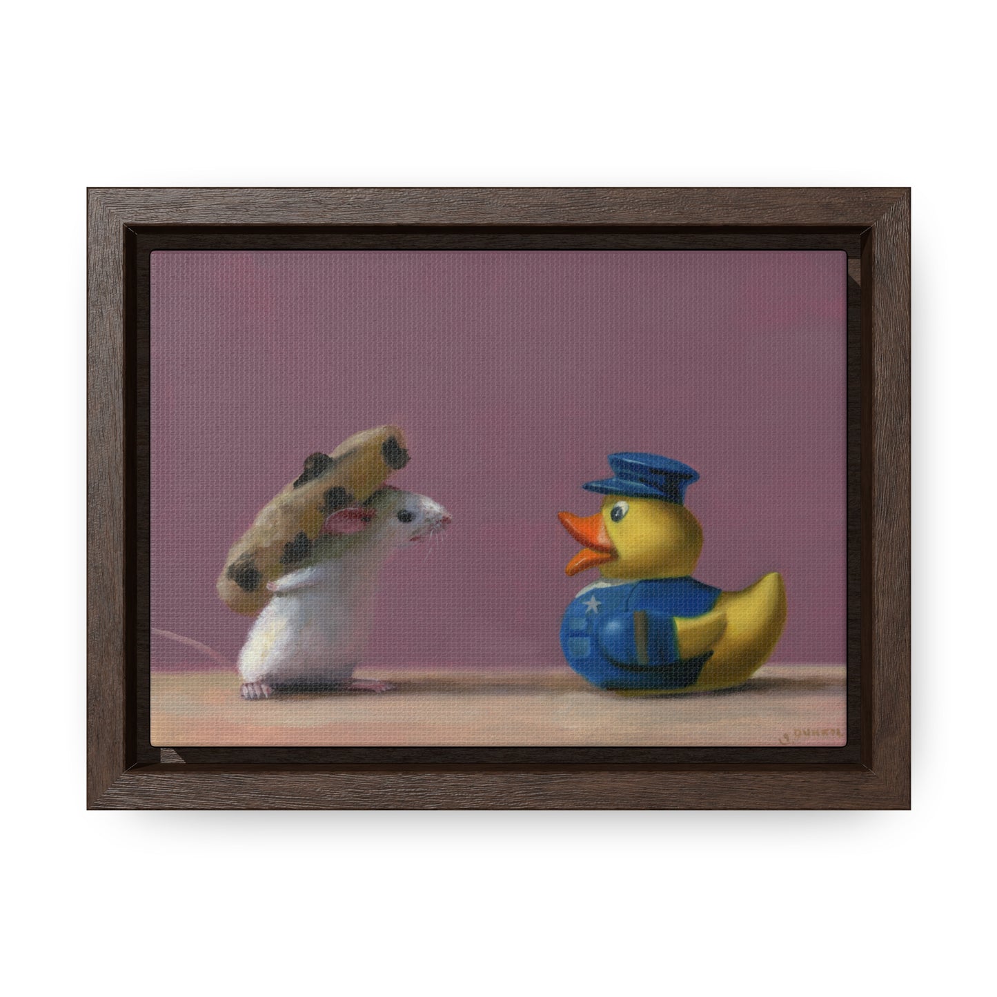 Stuart Dunkel: "Receipt Please" - Framed Canvas Reproduction