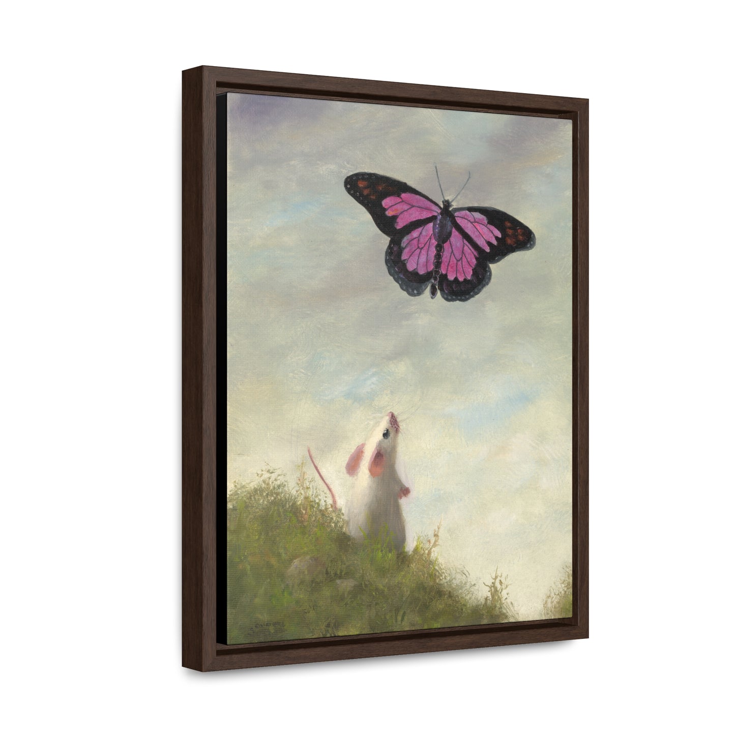 Stuart Dunkel: "Magic Butterfly" - Framed Canvas Reproduction