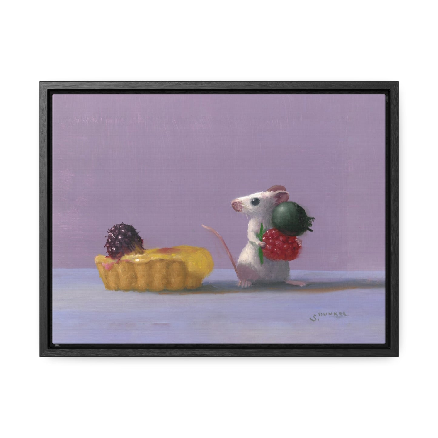 Stuart Dunkel: "Tart Shopping" - Framed Canvas Reproduction