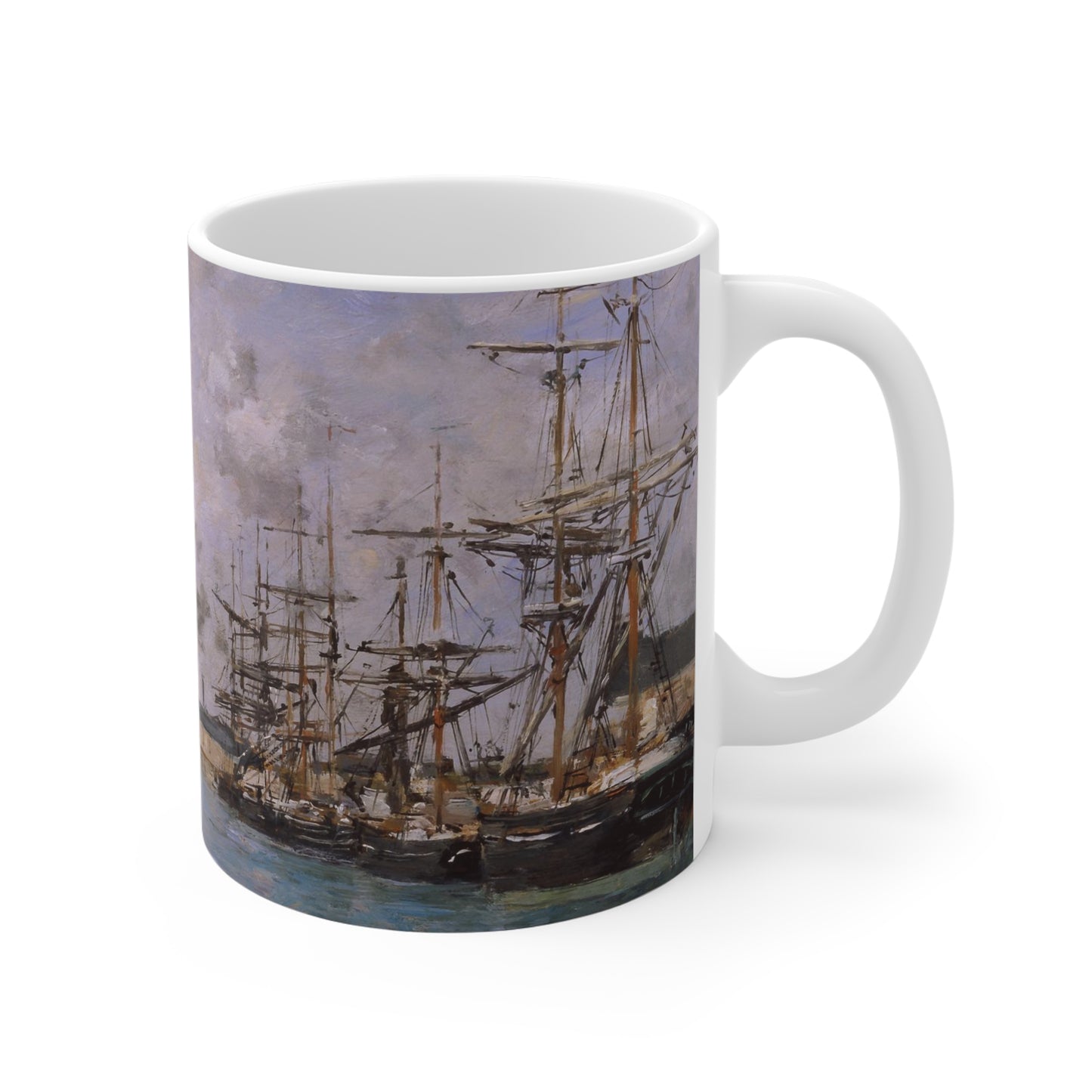 Eugene Boudin: "Deauville, le bassin" Ceramic Mug (11oz\15oz\20oz)